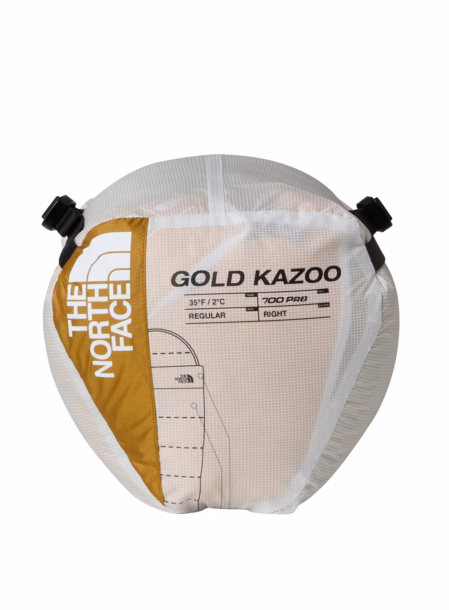 Péřový spacák The North Face Gold Kazoo Eco (183 cm) - citrine yellow/citrine yellow