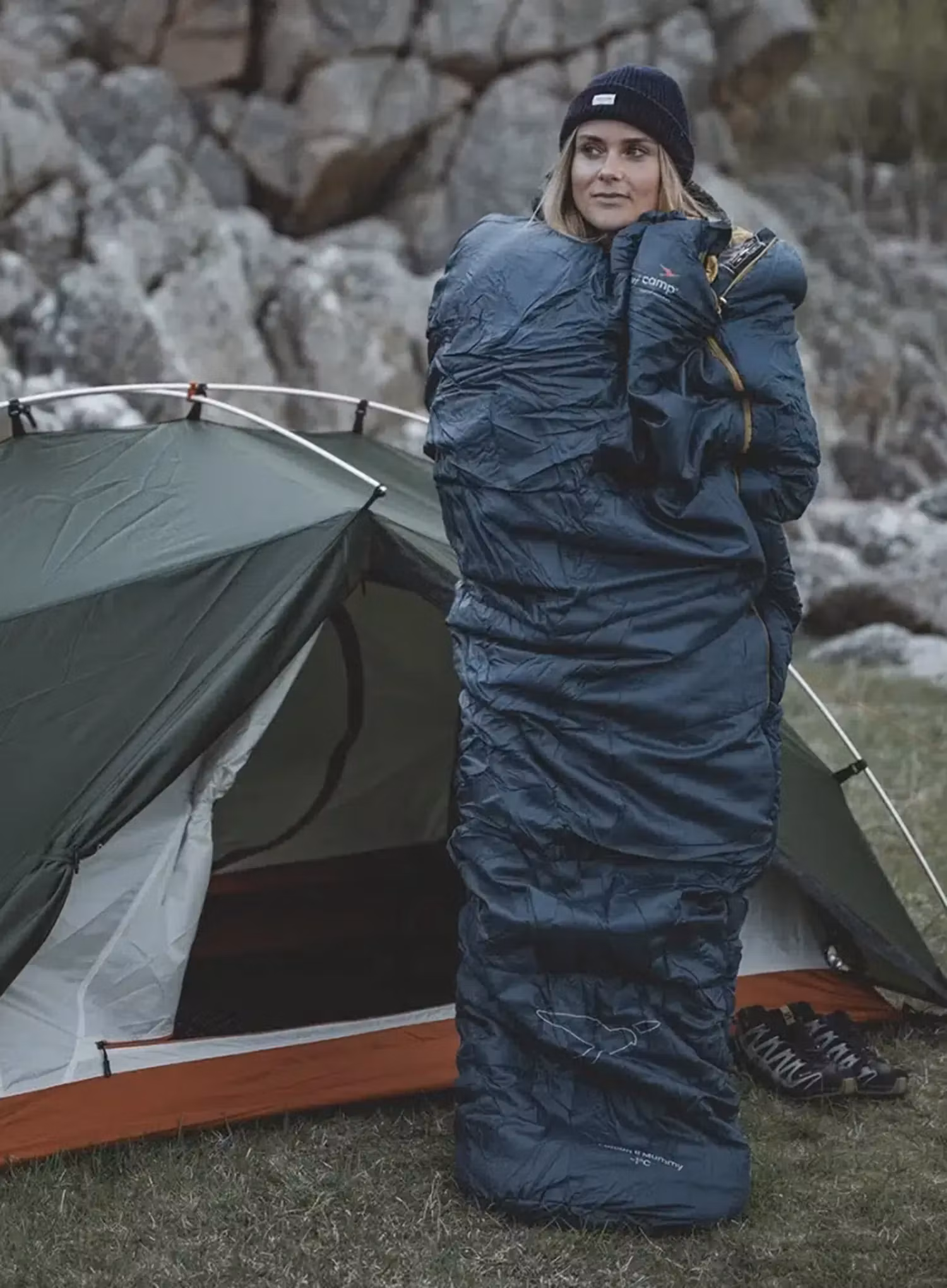 Spacák Easy Camp Falcon II Mummy -1C (200 cm)