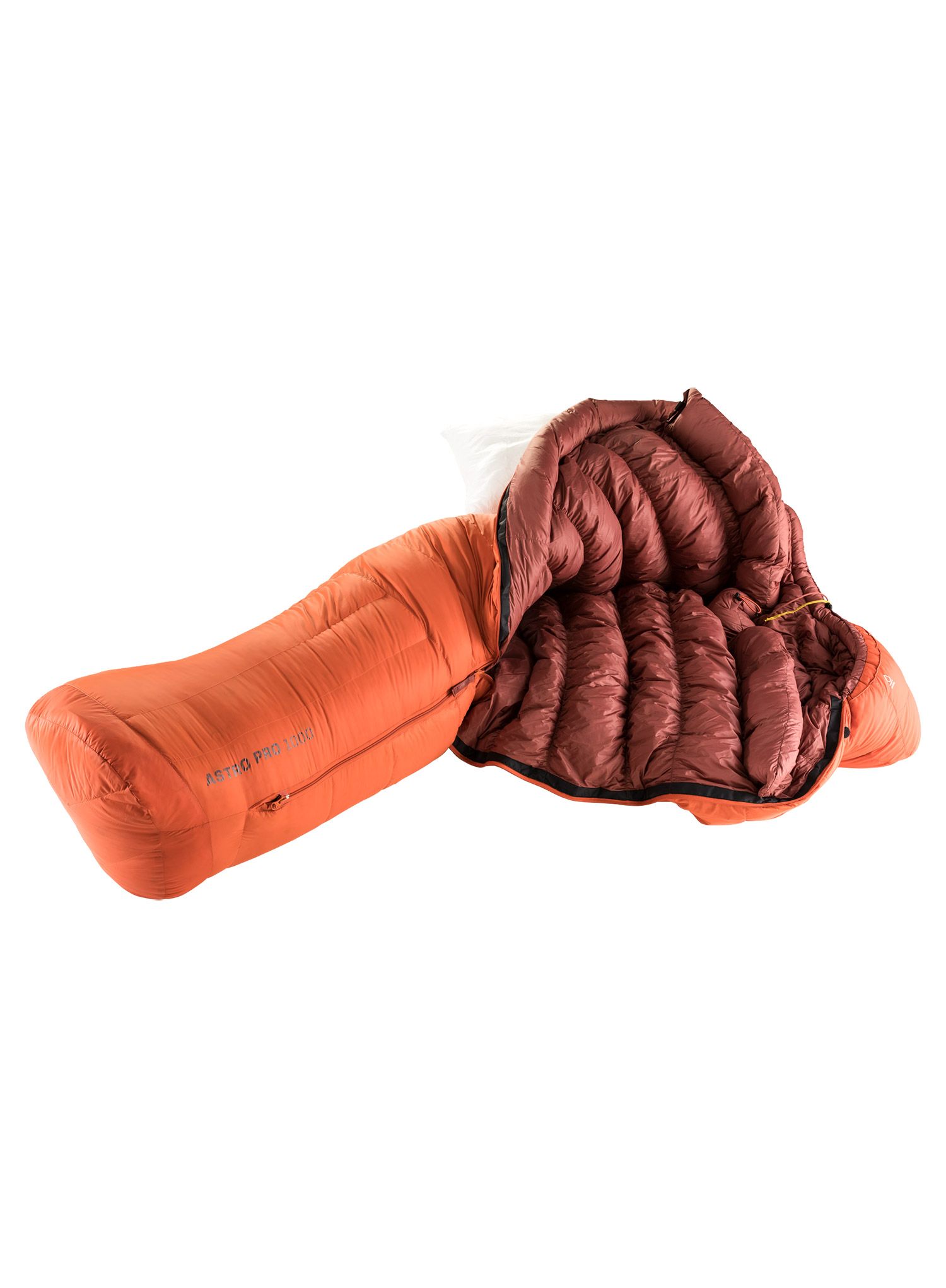 Dámský péřový spacák Deuter Astro Pro 1000 SL (175 cm) - paprika/redwood