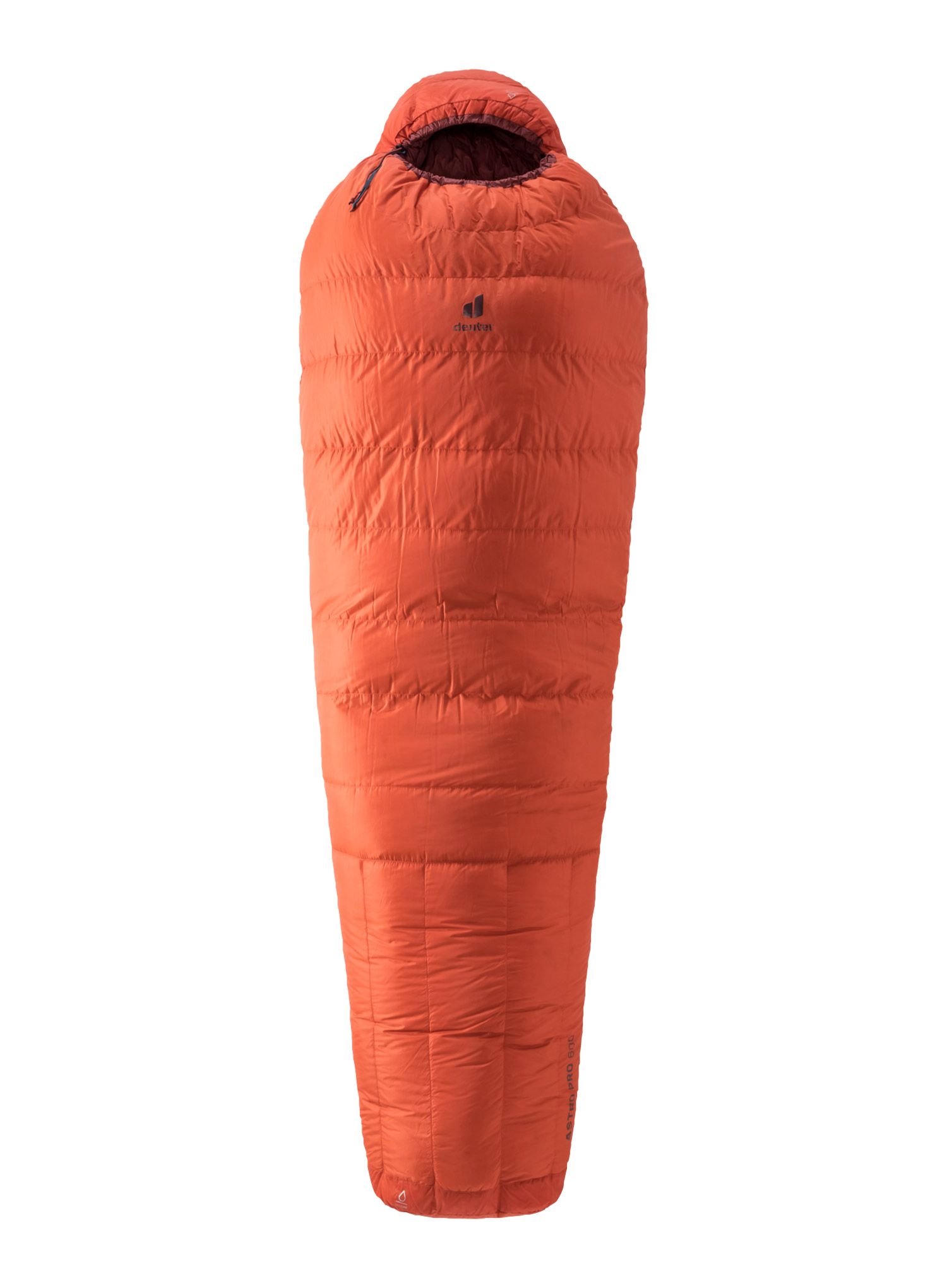 Dámský péřový spacák Deuter Astro Pro 600 SL (175 cm) - paprika/redwood