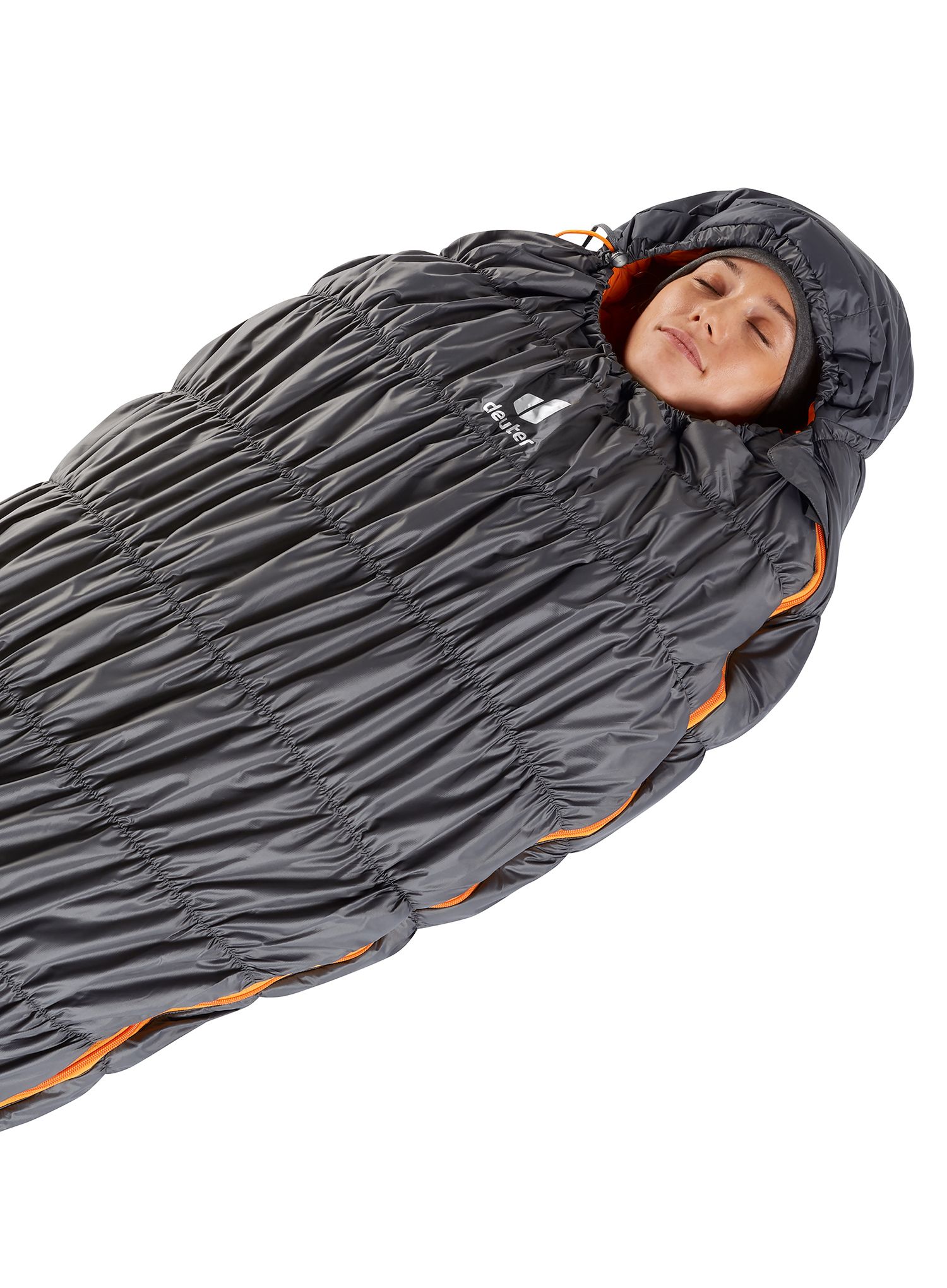 Dámský spacák Deuter Exosphere 0° SL (175 cm) - graphite/mango