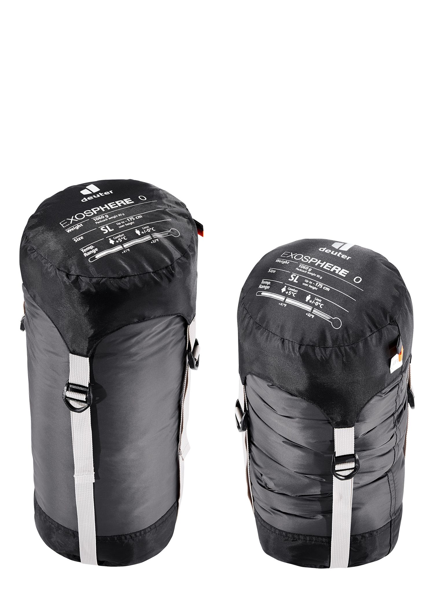 Dámský spacák Deuter Exosphere 0° SL (175 cm) - graphite/mango