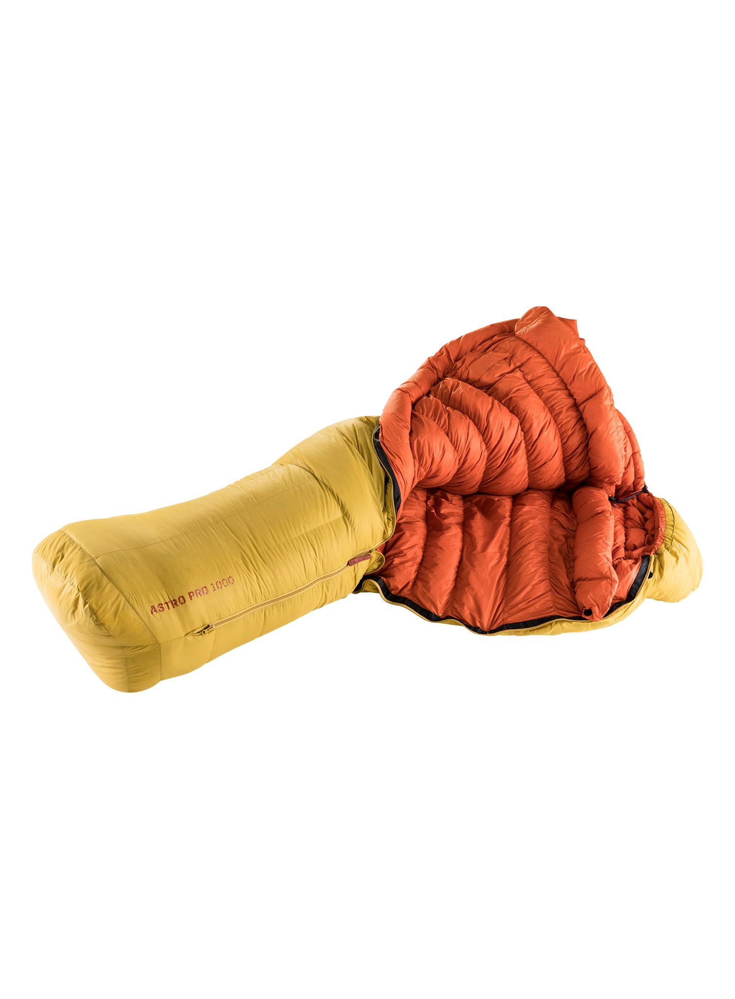 Péřový spacák Deuter Astro Pro 1000 (185 cm) - turmeric/redwood