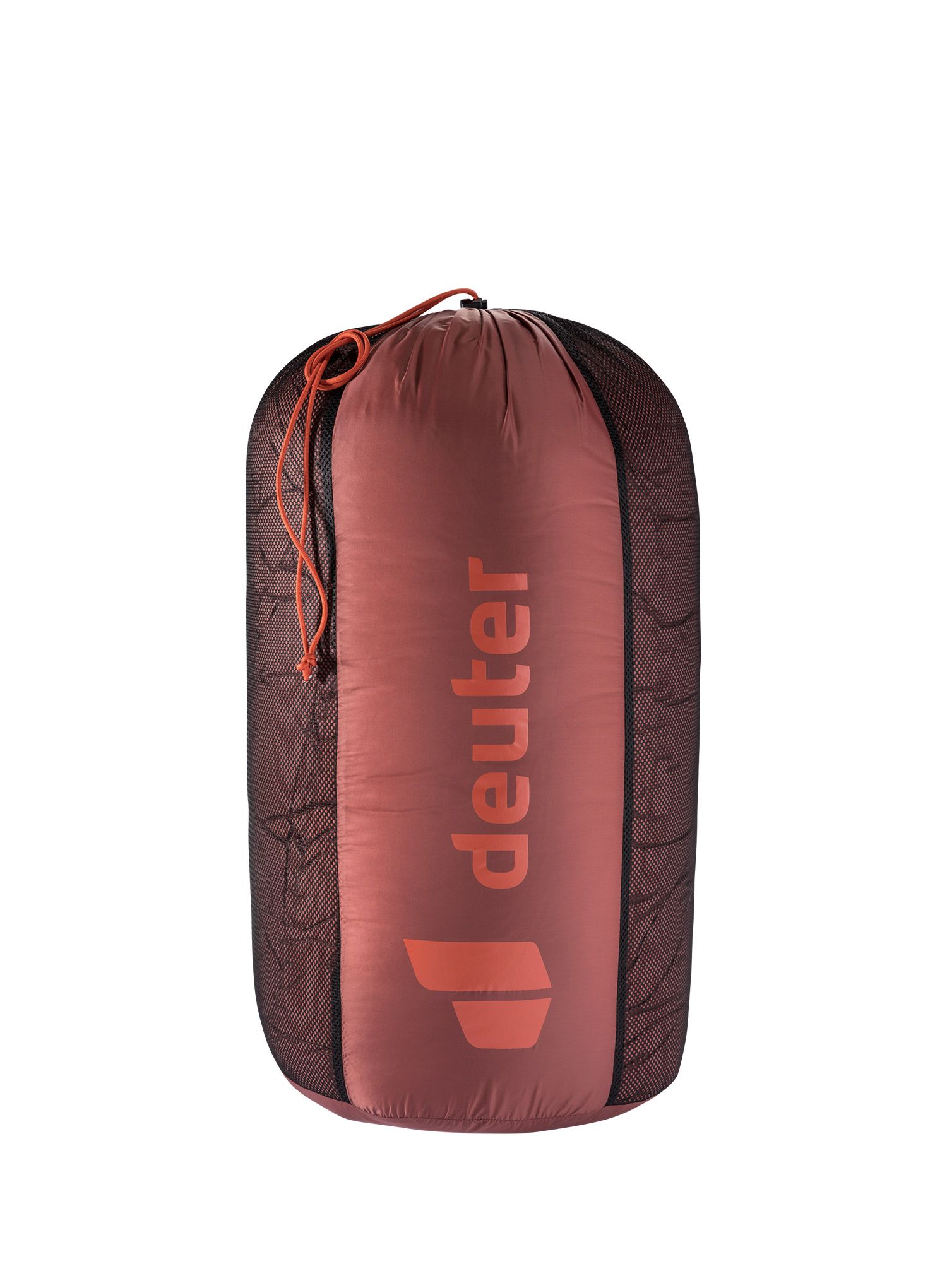 Péřový spacák Deuter Astro Pro 800 EL (200 cm) - redwood/paprika