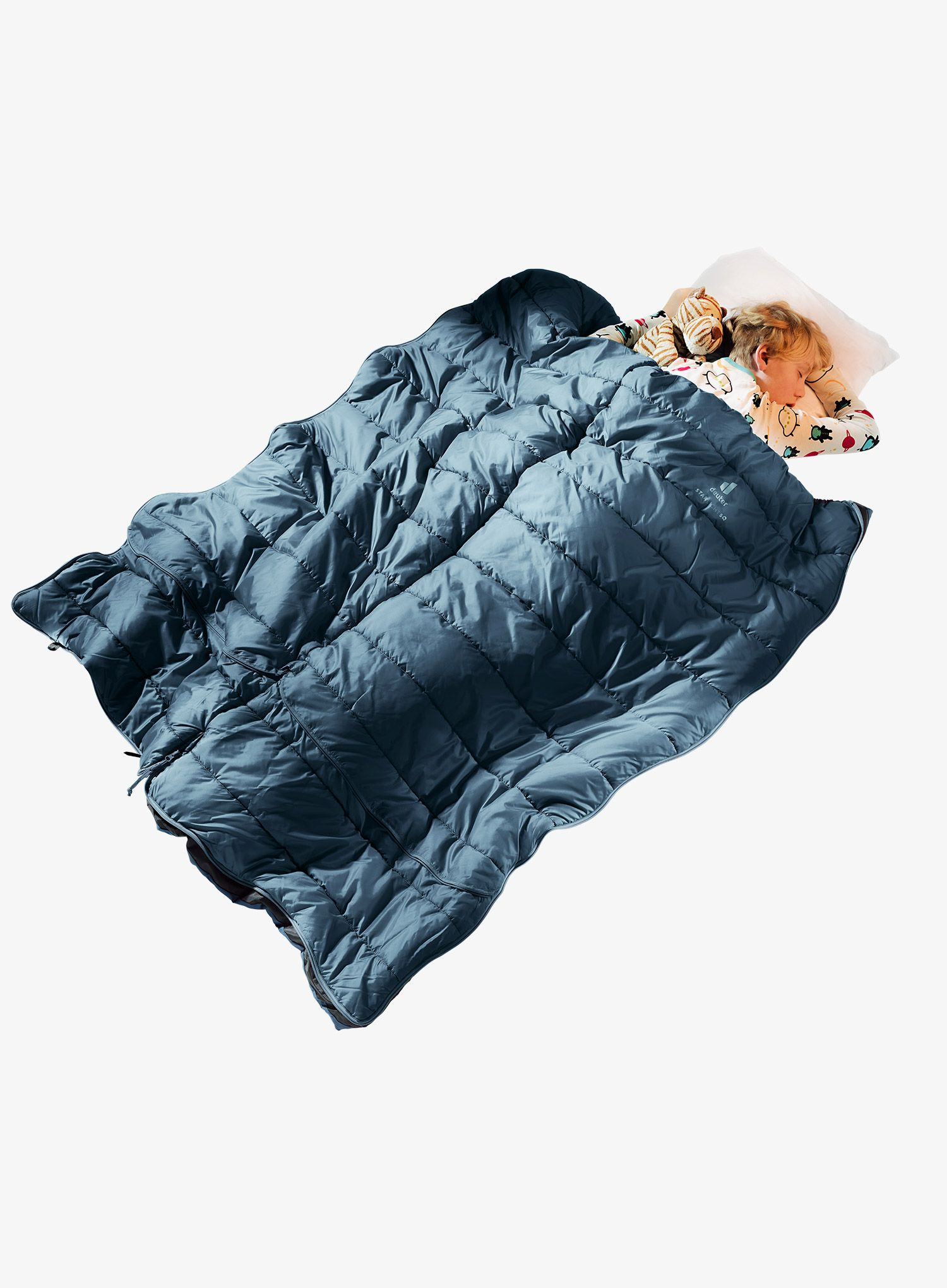 Dětský spacák Deuter Starlight SQ (130-170 cm) - marine/slateblue