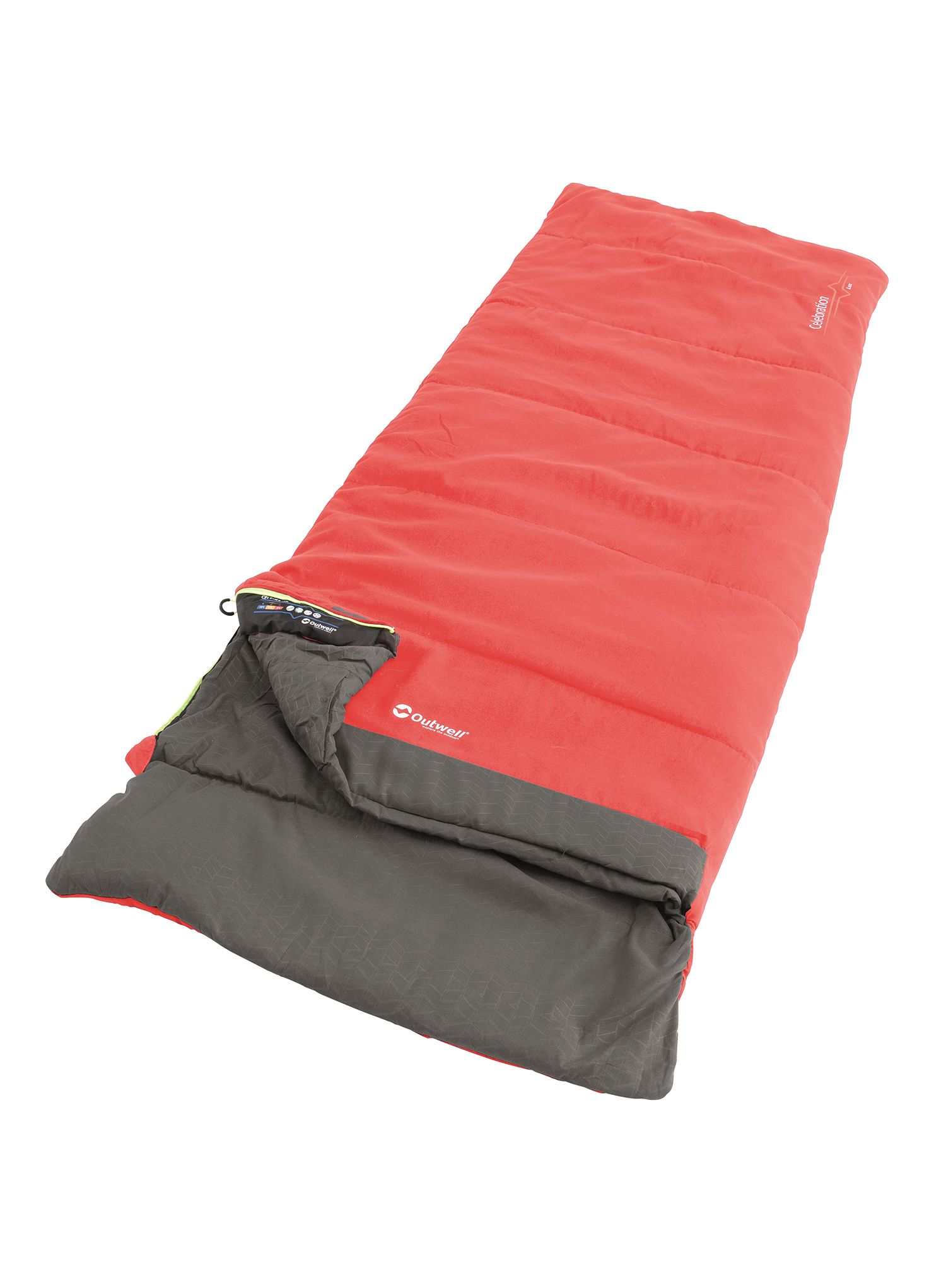 Syntetický spacák Outwell Celebration Lux (195 cm) - red