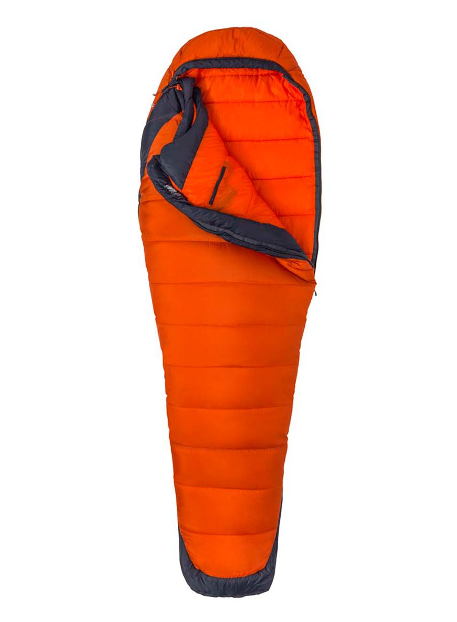 Spacák Marmot Trestles Elite ECO 0 Long (198 cm) - orange/dark steel