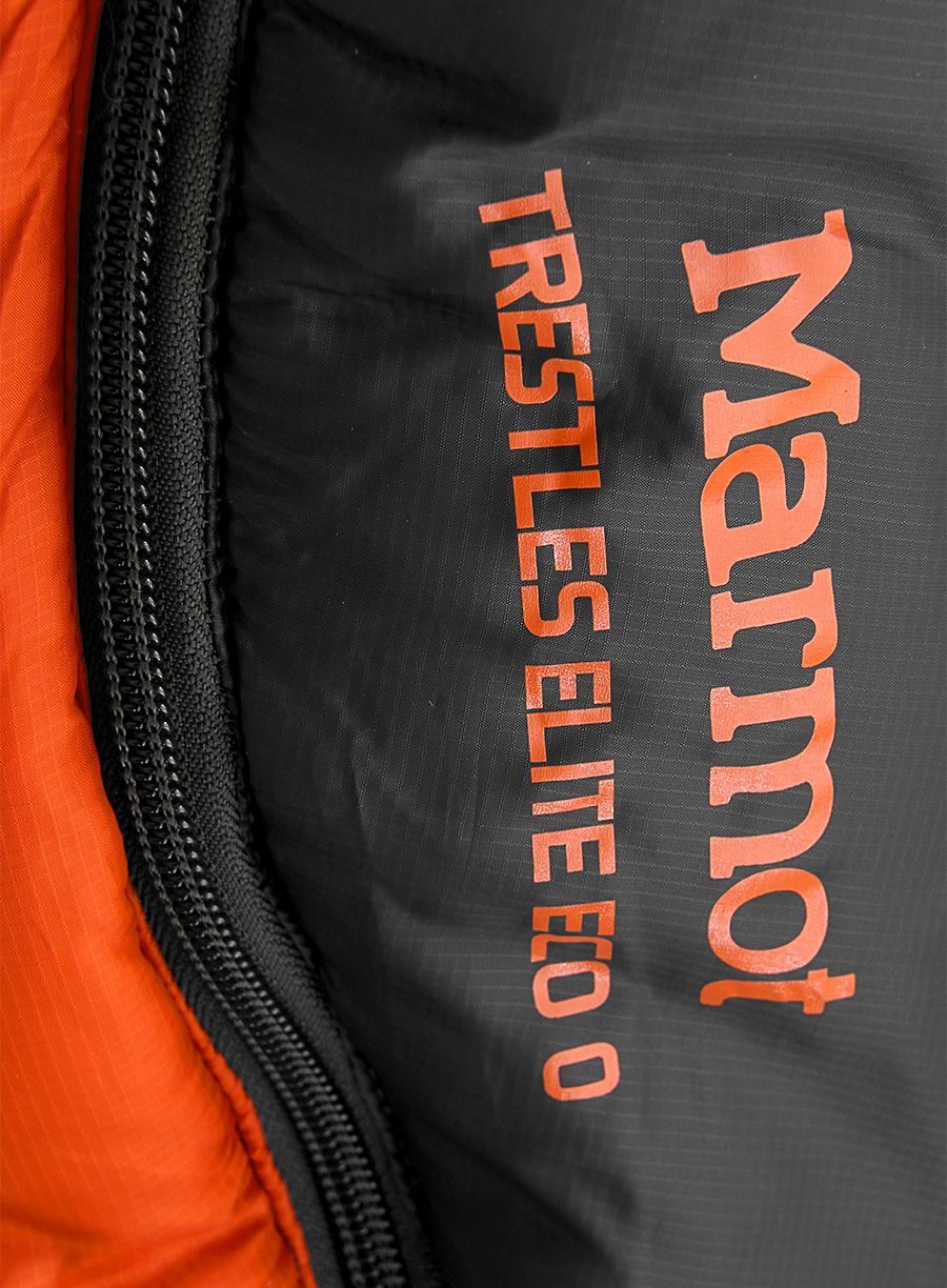 Spacák Marmot Trestles Elite ECO 0 Long (198 cm) - orange/dark steel