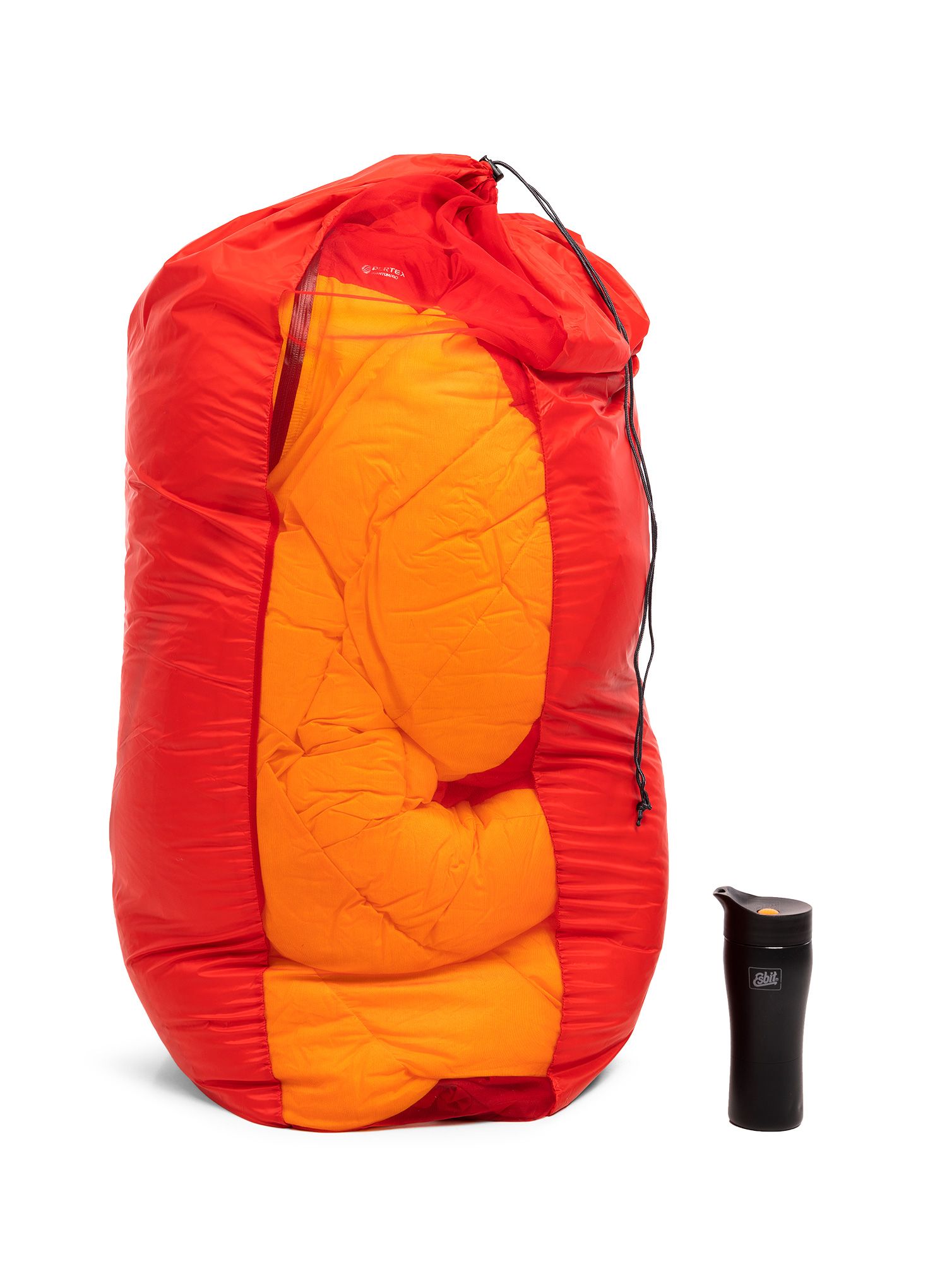 Péřový spacák Małachowski 1000 Guide Pro (188 cm) - yellow/red