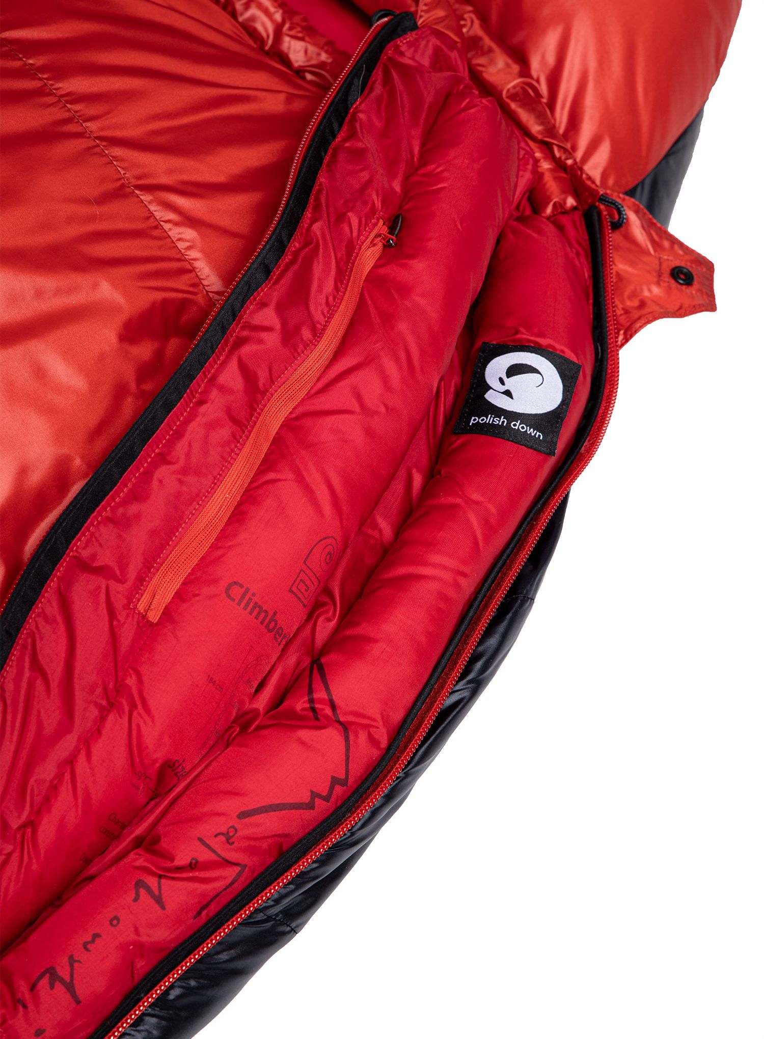 Péřový spacák Małachowski Climber II 600 (200 cm) - black/red