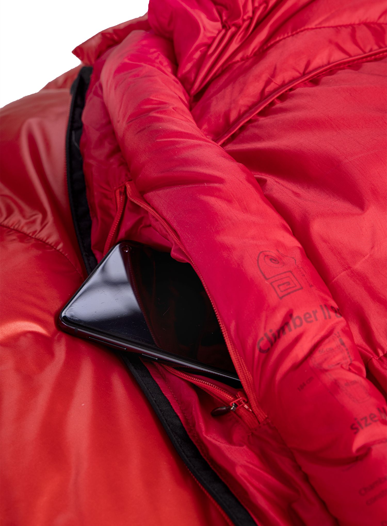 Péřový spacák Małachowski Climber II 600 (200 cm) - black/red
