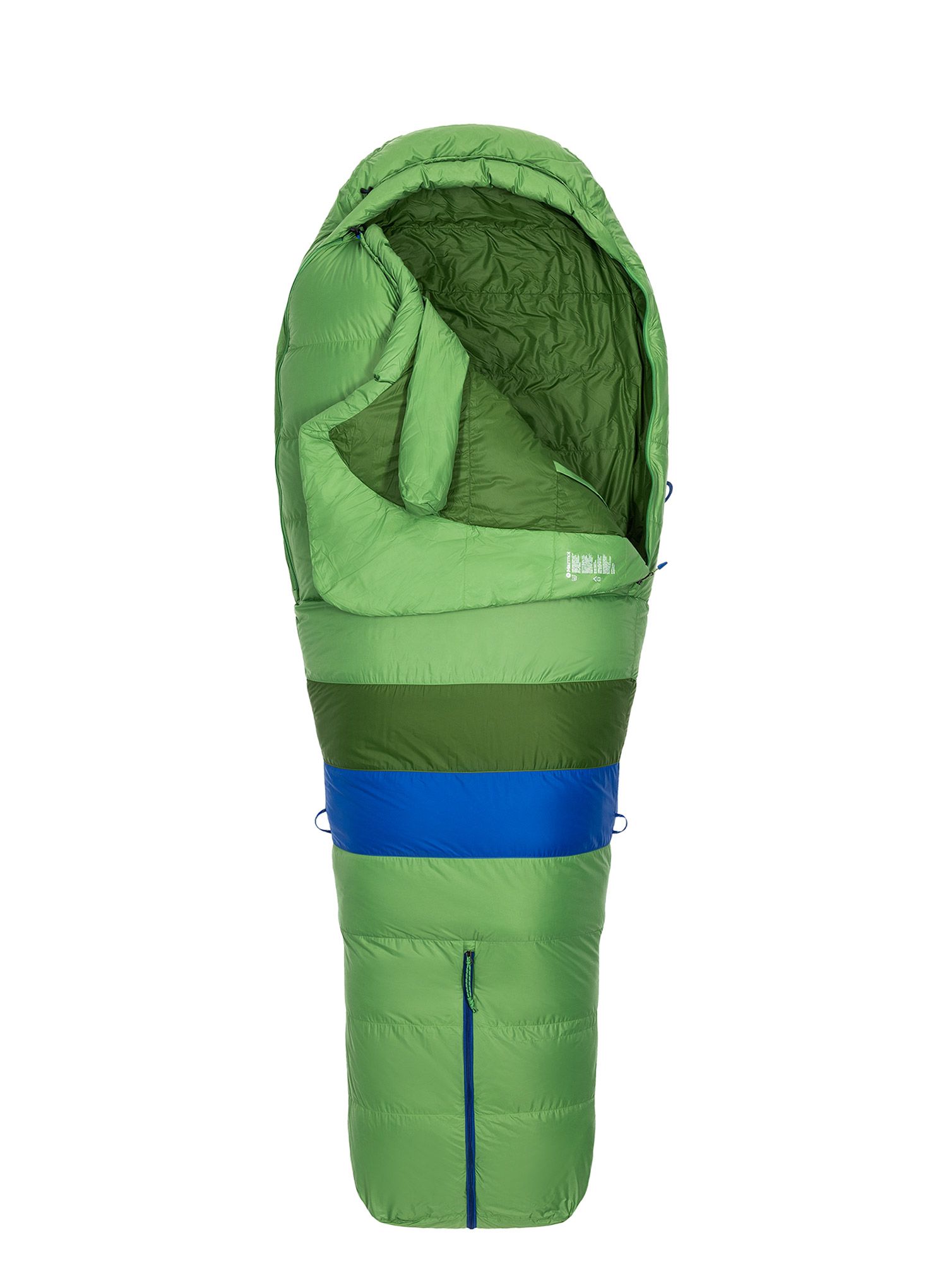 Péřový spacák Marmot Palisade (180 cm) - forest green/foliage