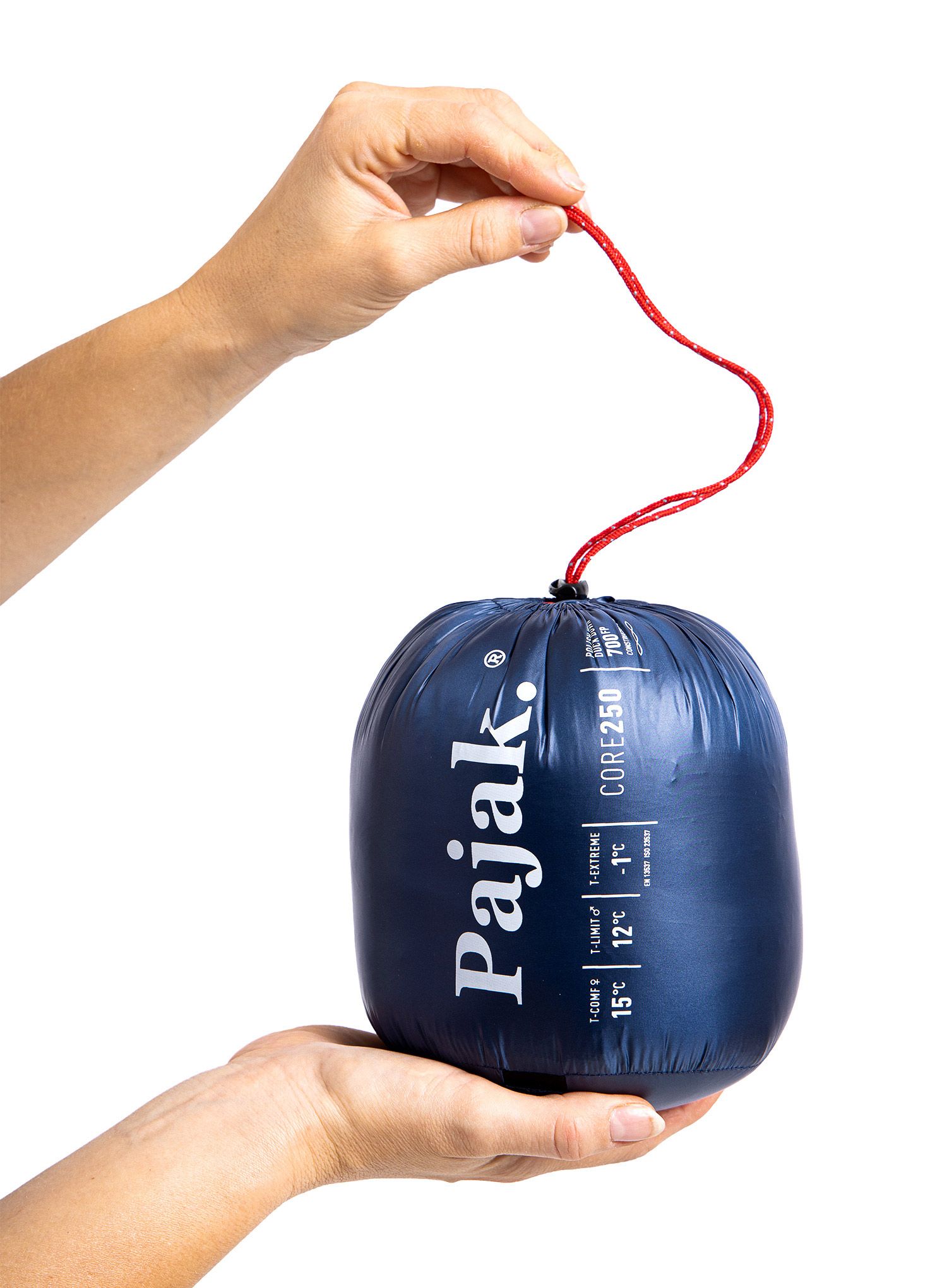 Péřový spacák Pajak Core 250 (165 cm) - navy