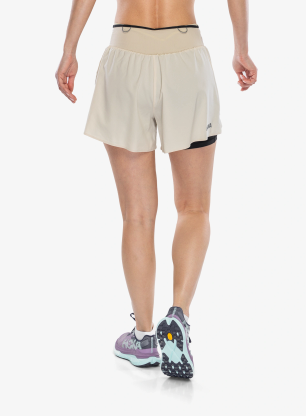 Dámské běžecké kraťasy Hoka Skyglide Short - oatmeal