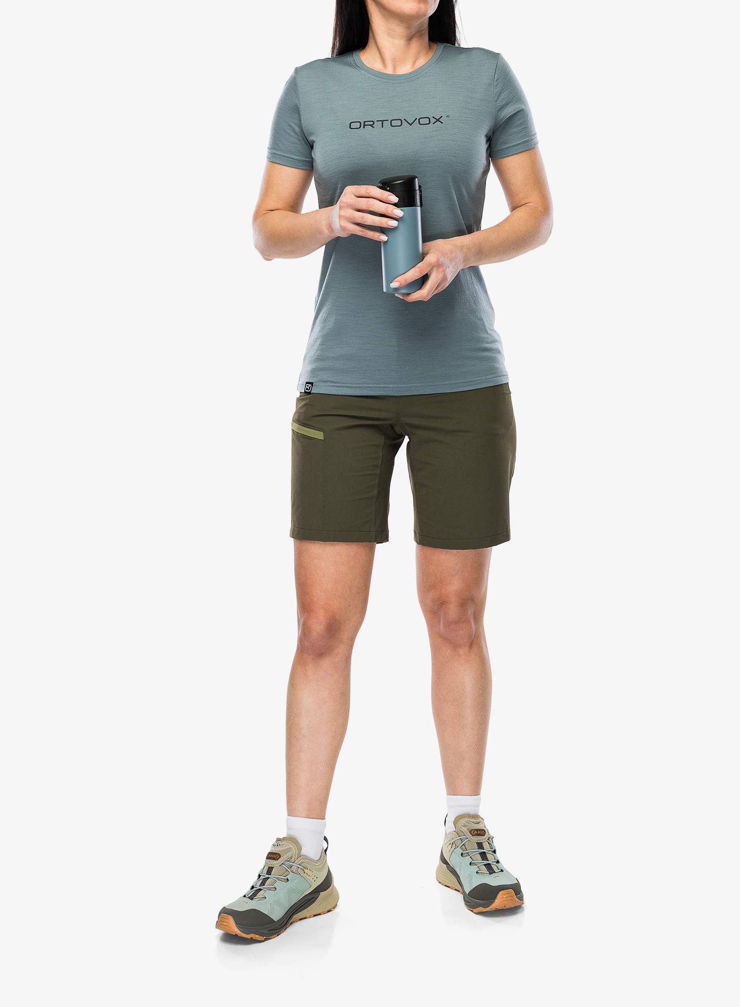 Kraťasy dámské Ortovox Pelmo Shorts - dark wild herbs