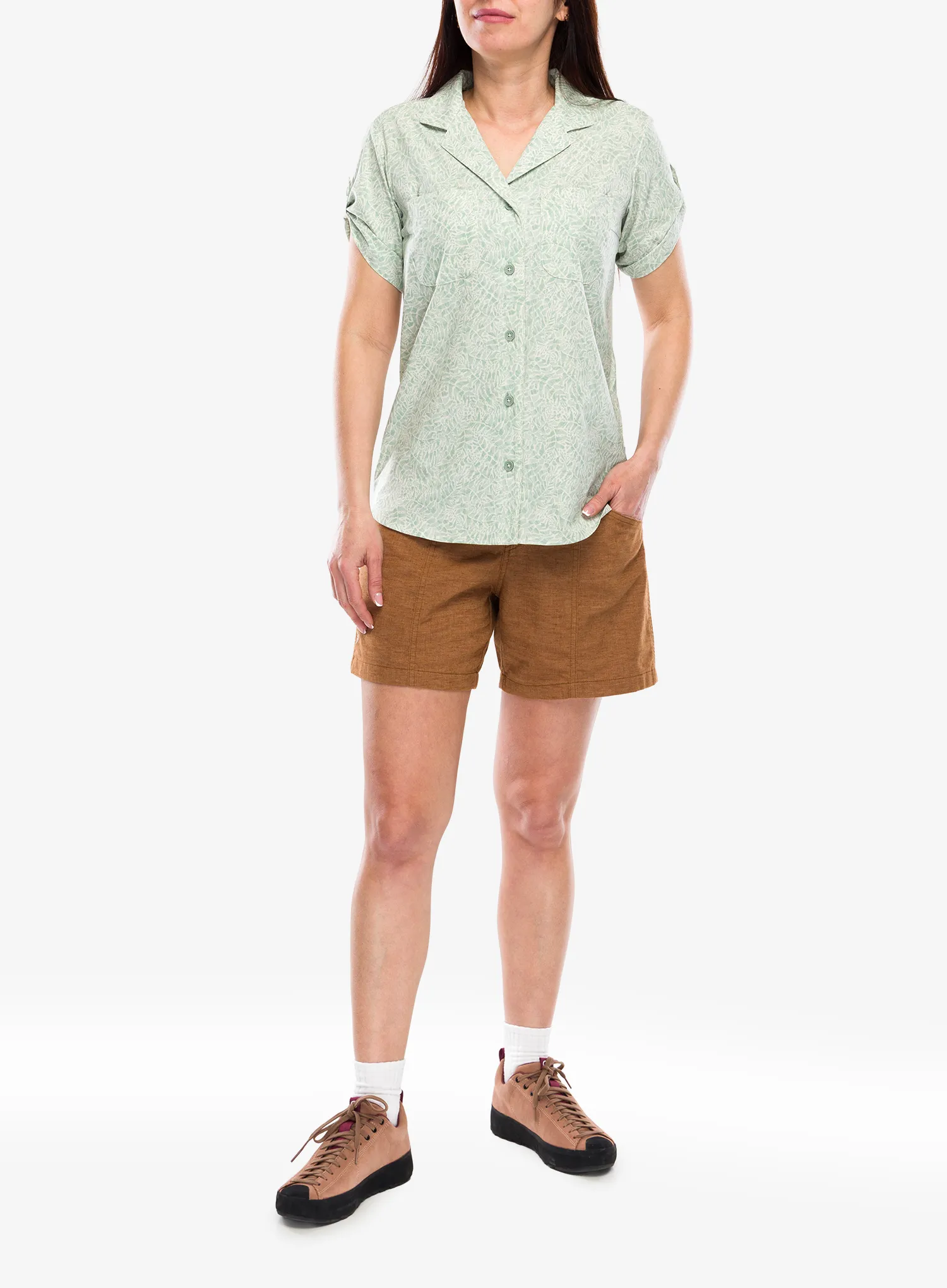 Kraťasy dámské Royal Robbins Hemp Adventure Short - pecan