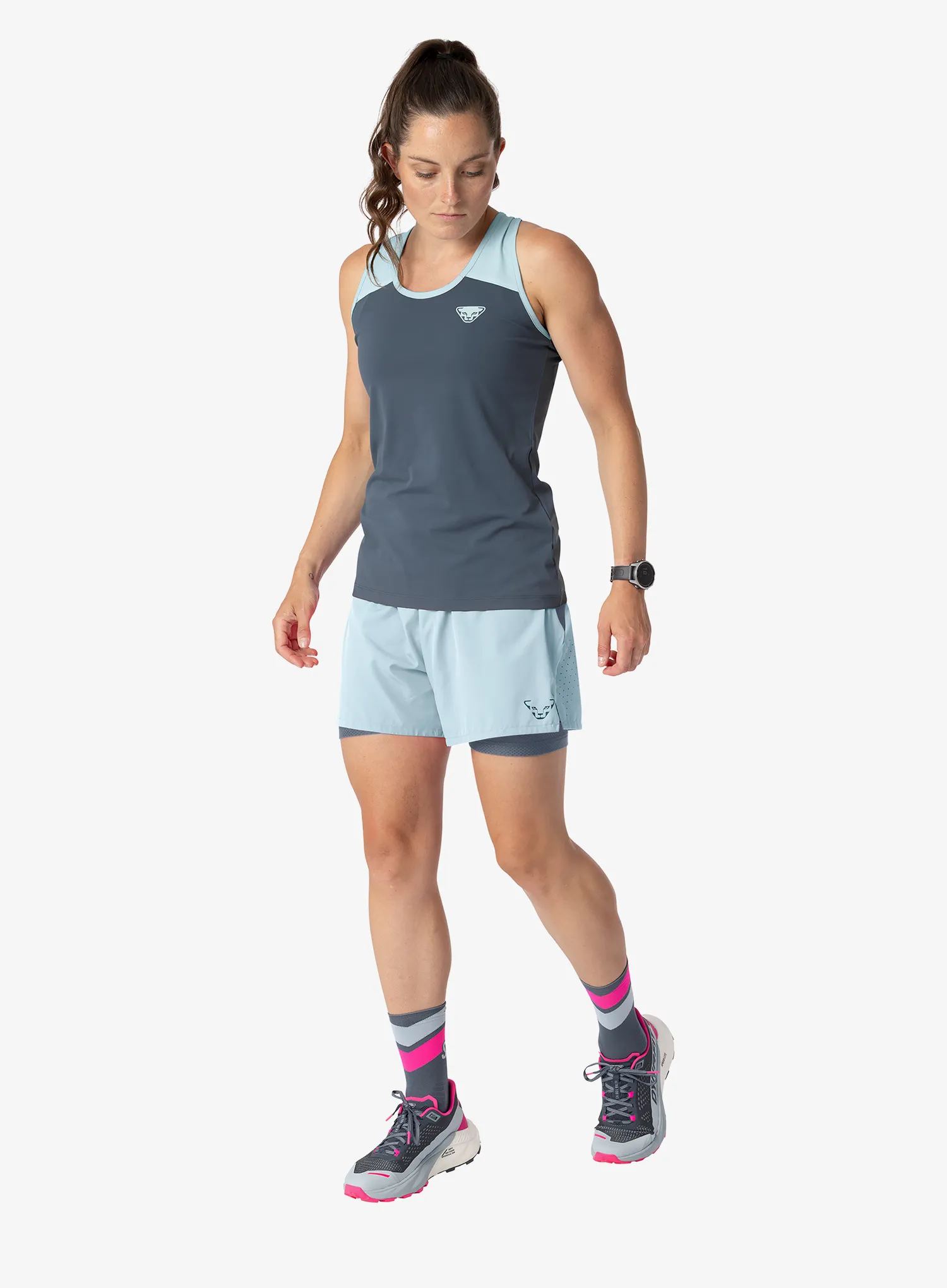 Běžecké kraťasy dámské Dynafit Alpine Pro 2/1 Shorts - cloud blue