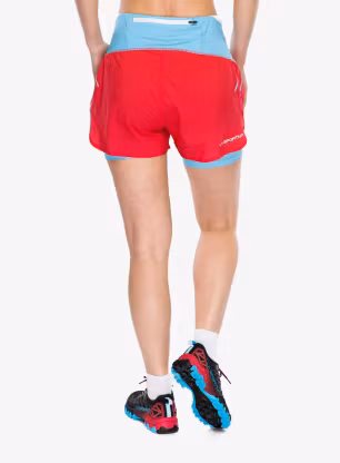 Běžecké kraťasy dámské La Sportiva Ultra Distance Shorts - hibiscus/white