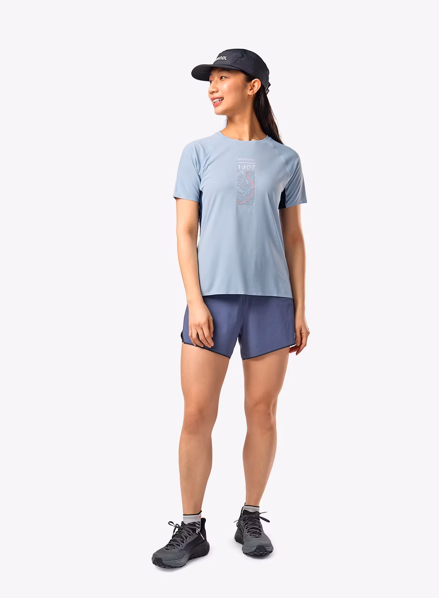 Běžecké kraťasy dámské Rossignol Sapa 2in1 Short 5in - true night blue