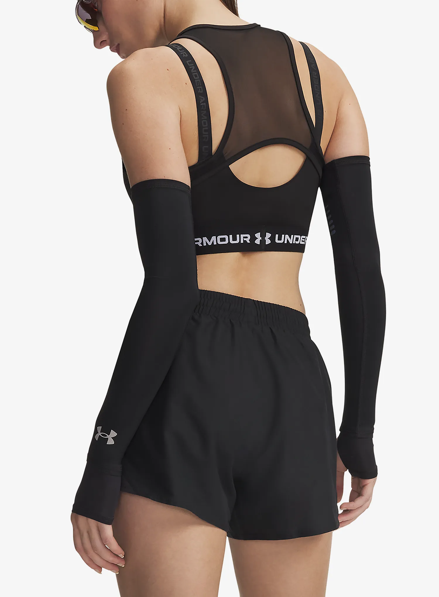 Běžecké kraťasy dámské Under Armour Fly By 3in Shorts - black/black/reflective