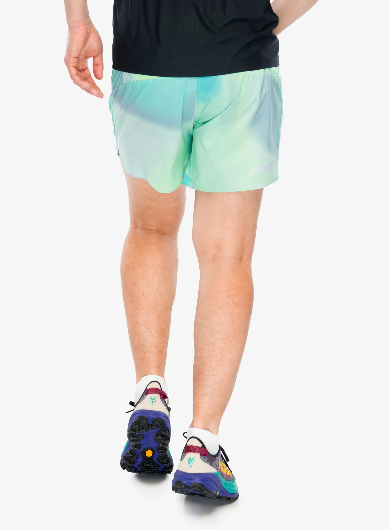 Běžecké kraťasy Hoka Glide 5 Short With Brief - tart apple mist
