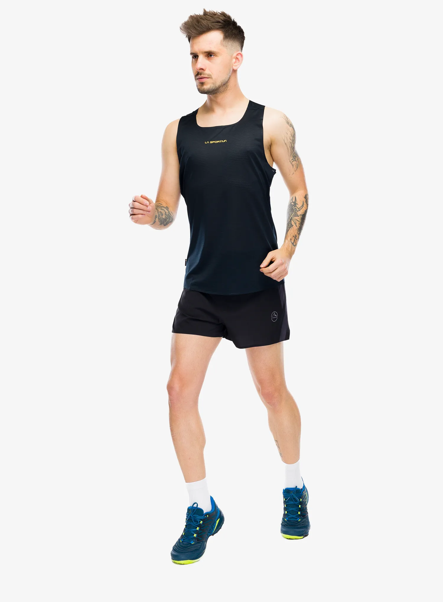 Běžecké kraťasy La Sportiva Flow 3in Short - black/chalk