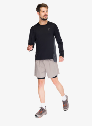Běžecké kraťasy On 5 Performance 2/1 Shorts - cinder/black