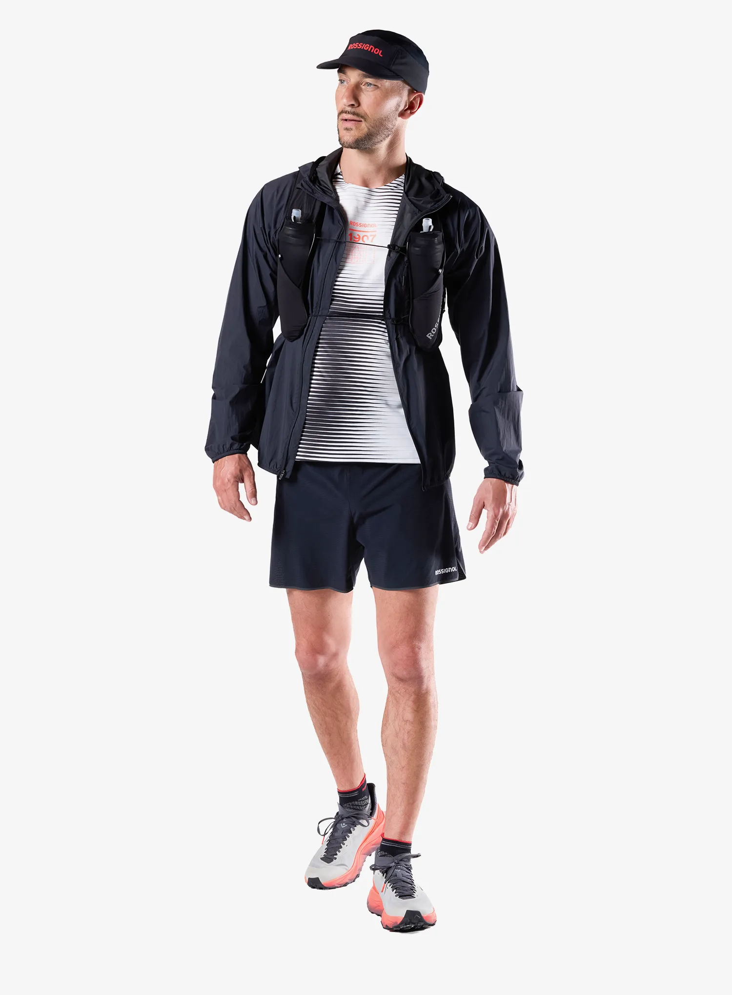 Běžecké kraťasy Rossignol Sapa 2in1 Short 7in - black
