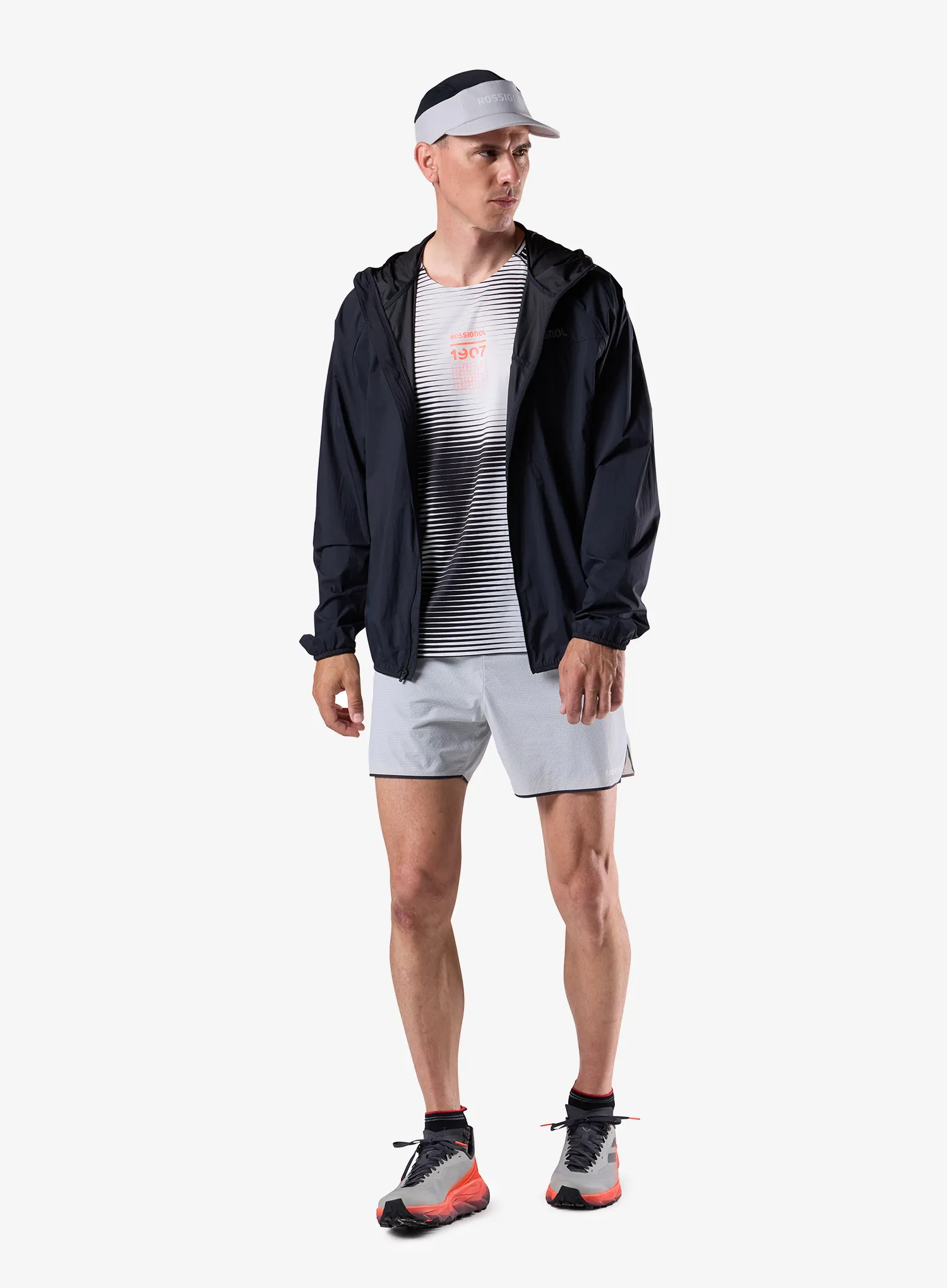 Běžecké kraťasy Rossignol Sapa 2in1 Short 7in - light grey