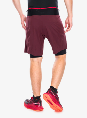 Běžecké kraťasy Salomon S/Lab Ultra 2in1 Shorts - decadent chocolate
