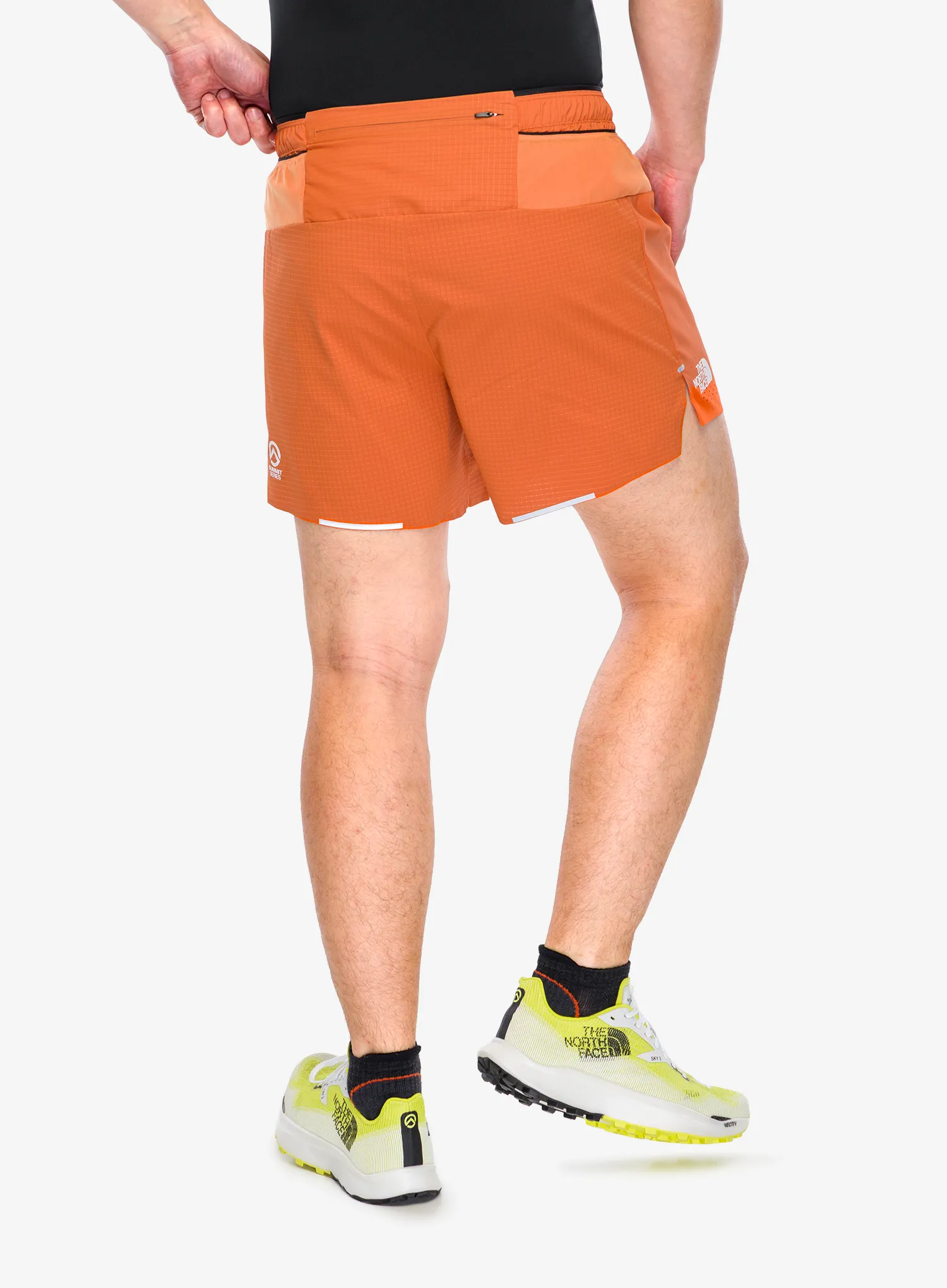 Běžecké kraťasy The North Face Summit Pacesetter 5in Short - iron bronze/digital orange
