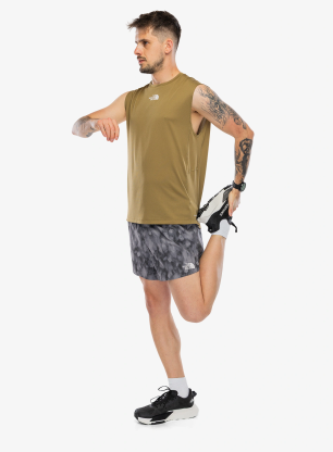 Běžecké kraťasy The North Face Sunriser Short 5in Print - grey print