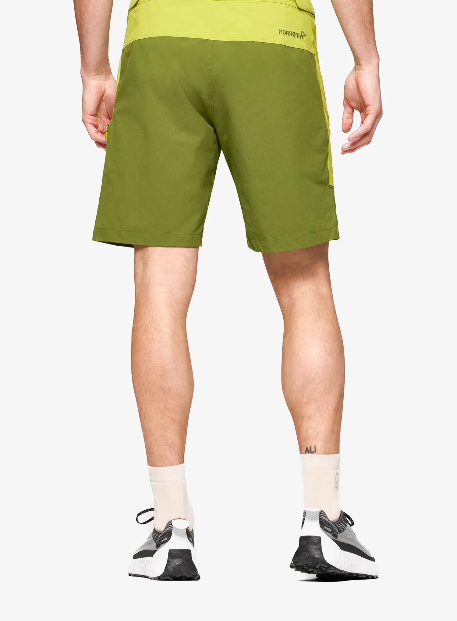 Pánské kraťasy Norrona Femund Flex1 Light Shorts - golden lime/pesto