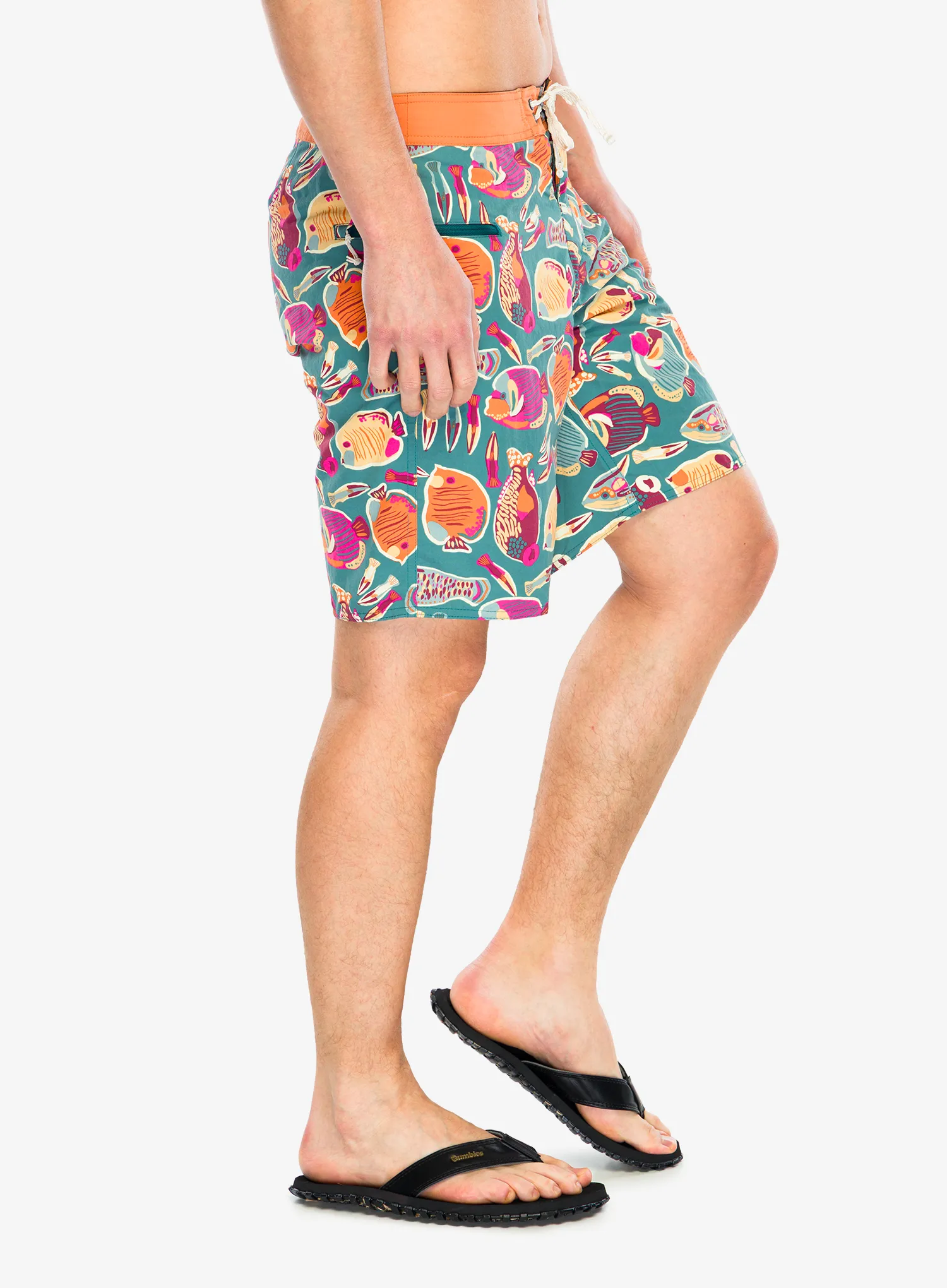 Pánské kraťasy Patagonia Wavefarer Boardshorts 19 in - wrasse/wetland blue