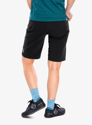 Cyklistické kraťasy dámské Mons Royale Diversion Merino Trail Shorts - black/black