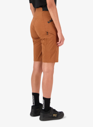 Cyklistické kraťasy dámské Mons Royale Diversion Merino Trail Shorts - caramel