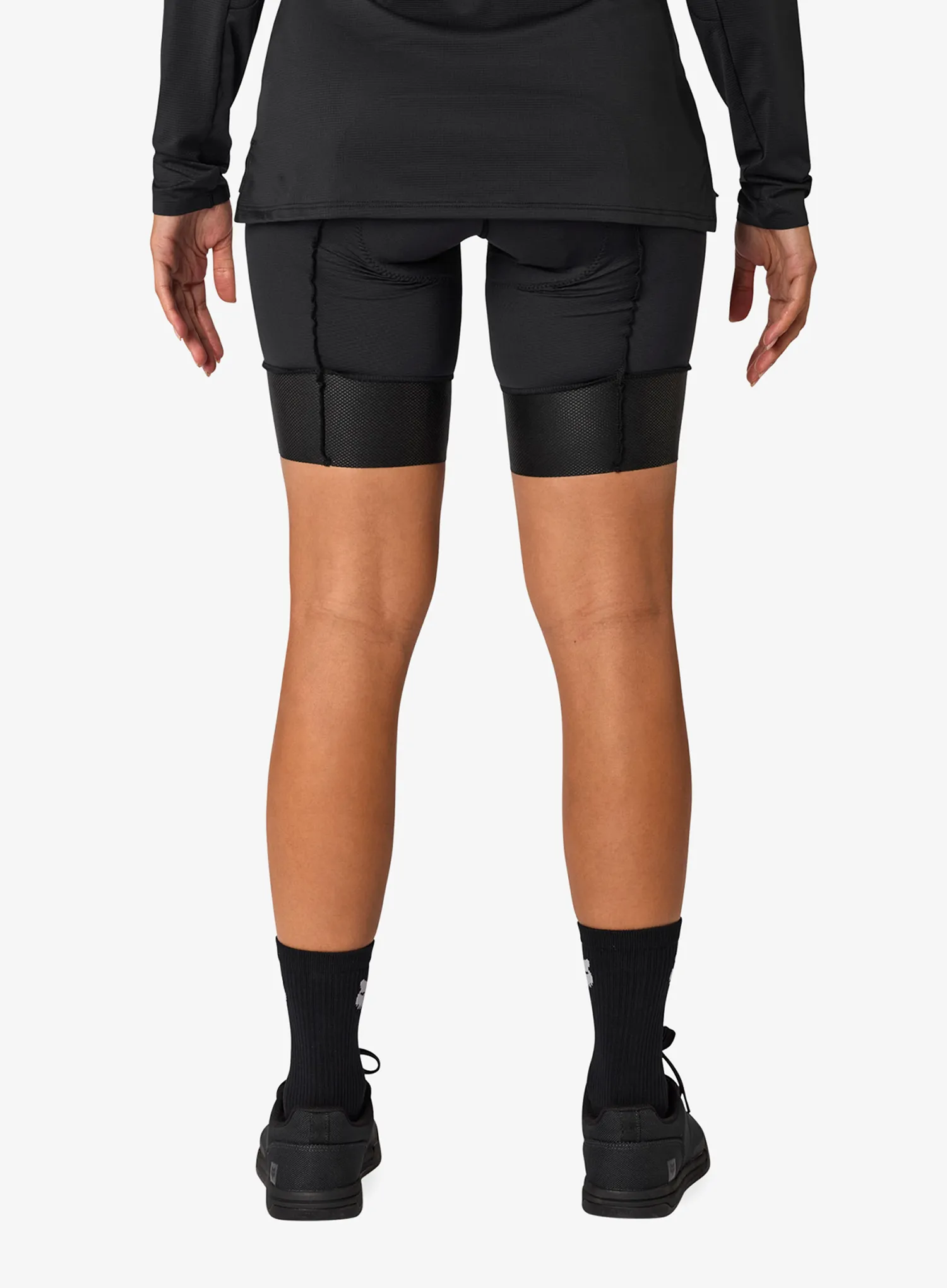 Dámské cyklistické kraťasy s vložkou Fox Tecbase Liner Short - black/black