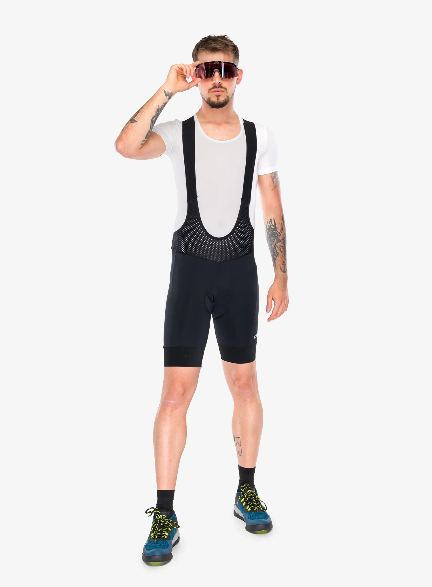 Cyklistické kraťasy s vložkou CMP Zyloft Bib - nero