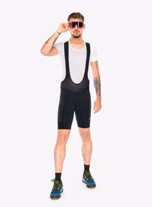 Cyklistické kraťasy s vložkou CMP Zyloft Bib - nero
