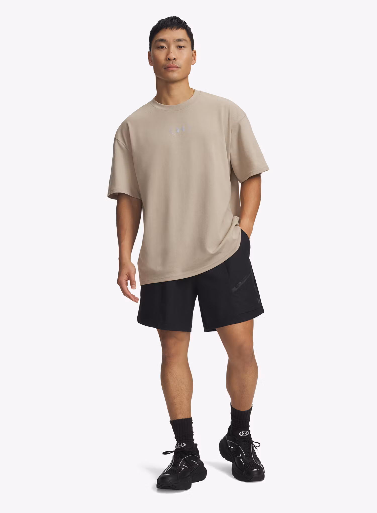 Sportovní kraťasy Under Armour Unstoppable Woven Shorts - black/black