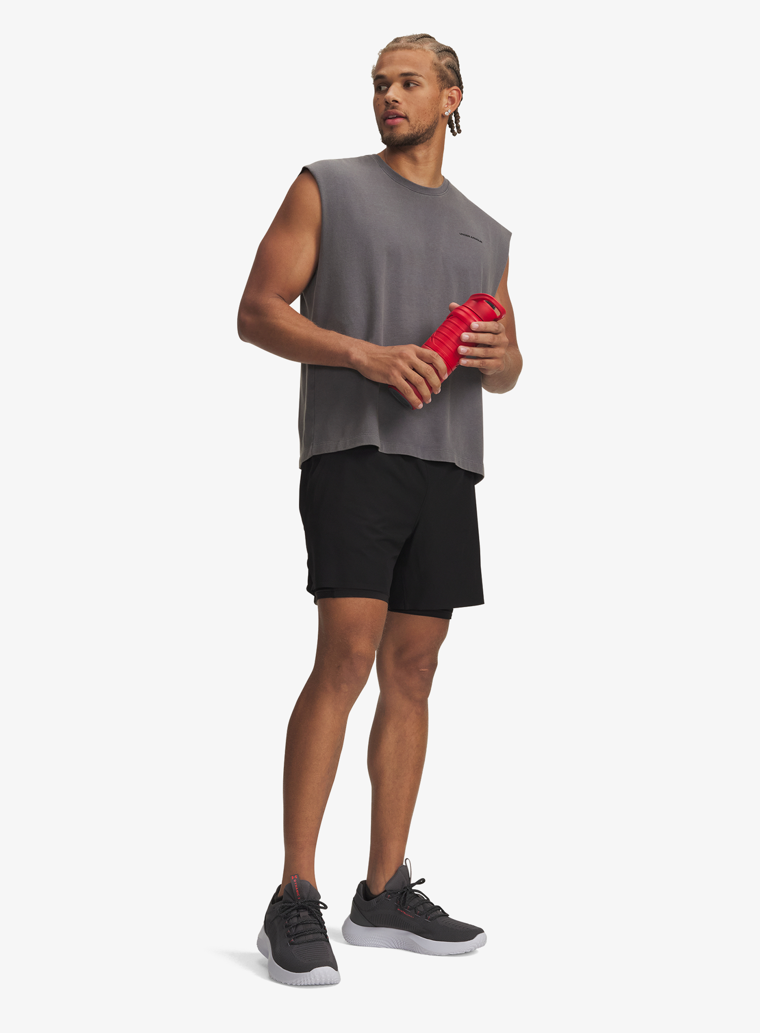 Sportovní kraťasy Under Armour Vanish Elite 2in1 Short - ultimate black/ultimate black