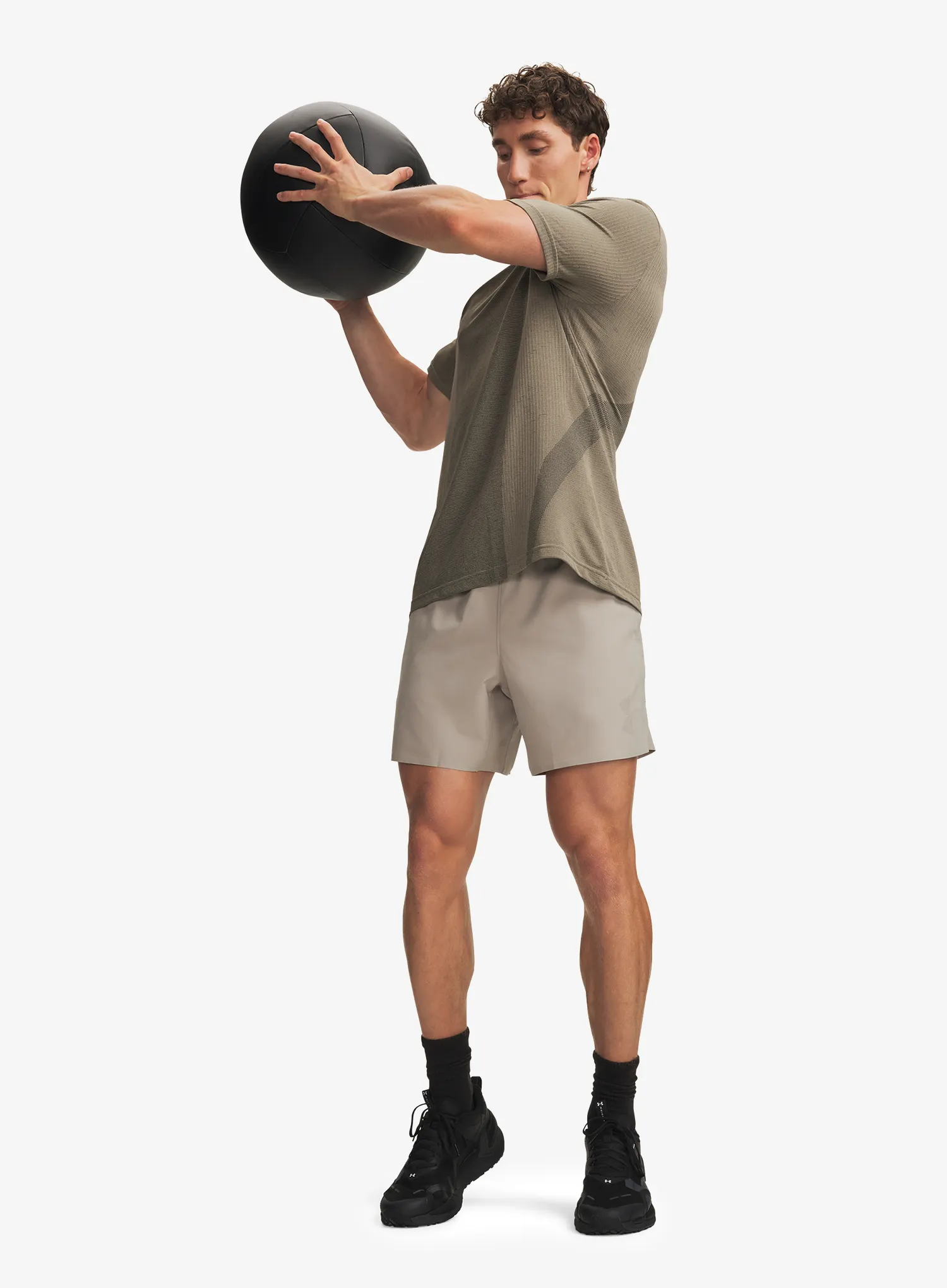 Sportovní kraťasy Under Armour Vanish Elite 6in Short - timberwolf taupe/timber taupe