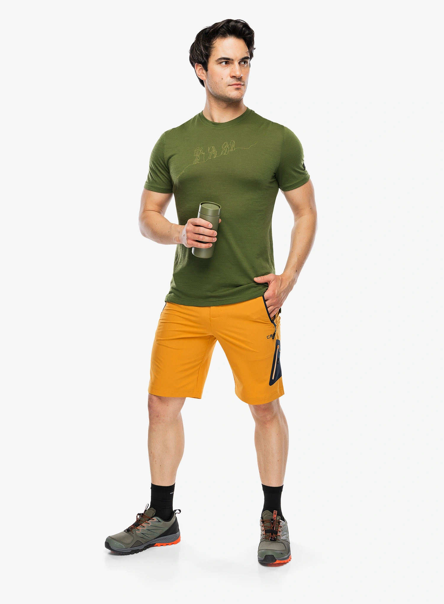 Outdoorové kraťasy CMP Nello - curcuma