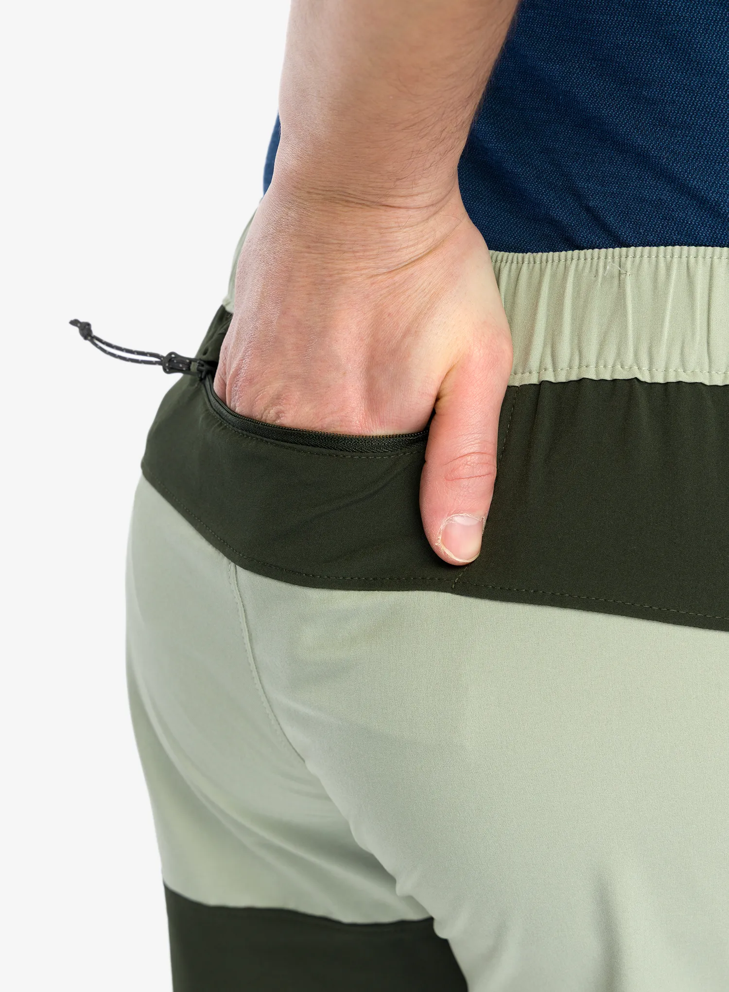 Outdoorové kraťasy Columbia Hike Color Block Short - safari/greenscape
