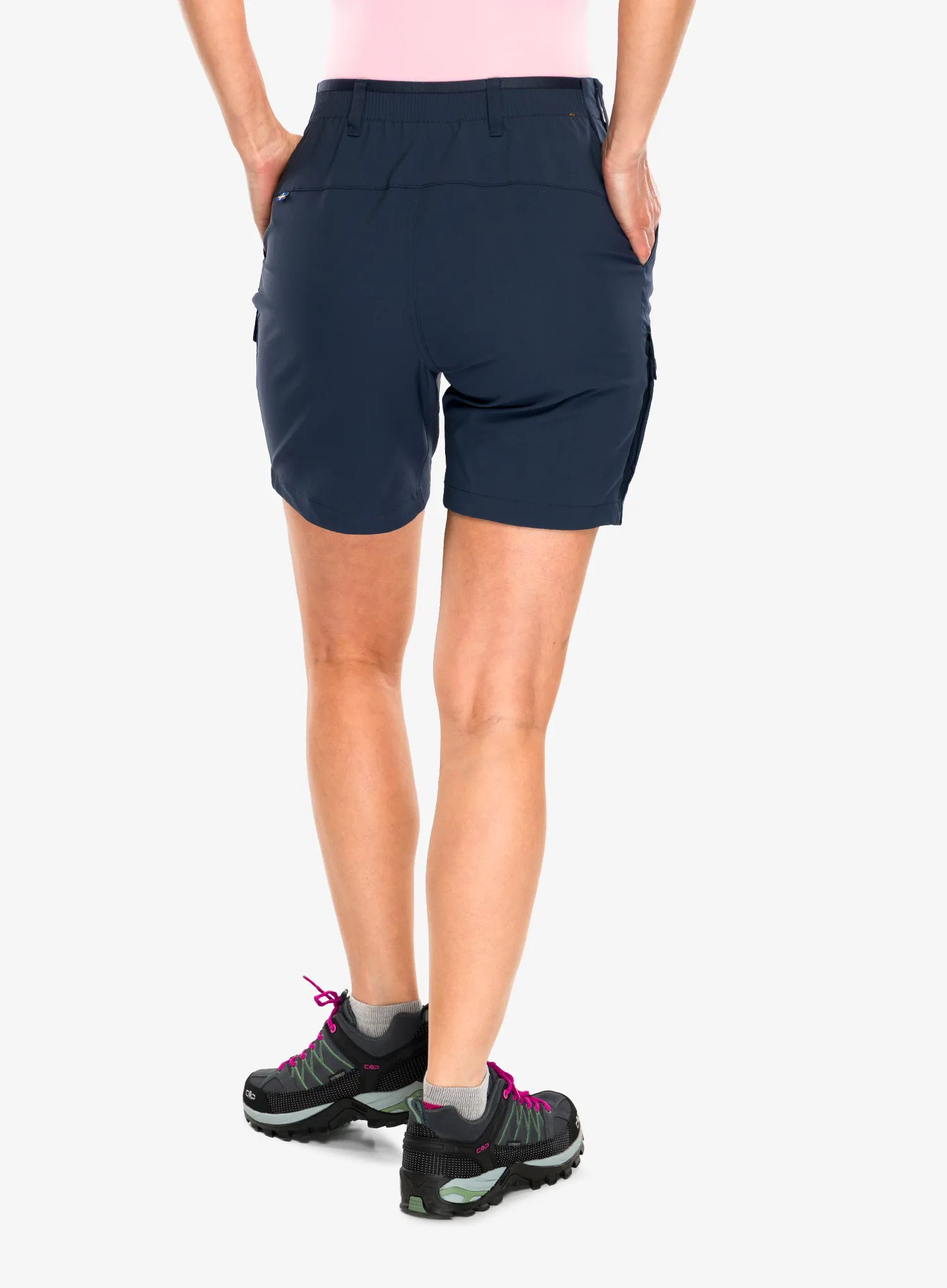 Turistické kraťasy dámské Fjallraven Abisko Hybrid Trail Shorts - navy