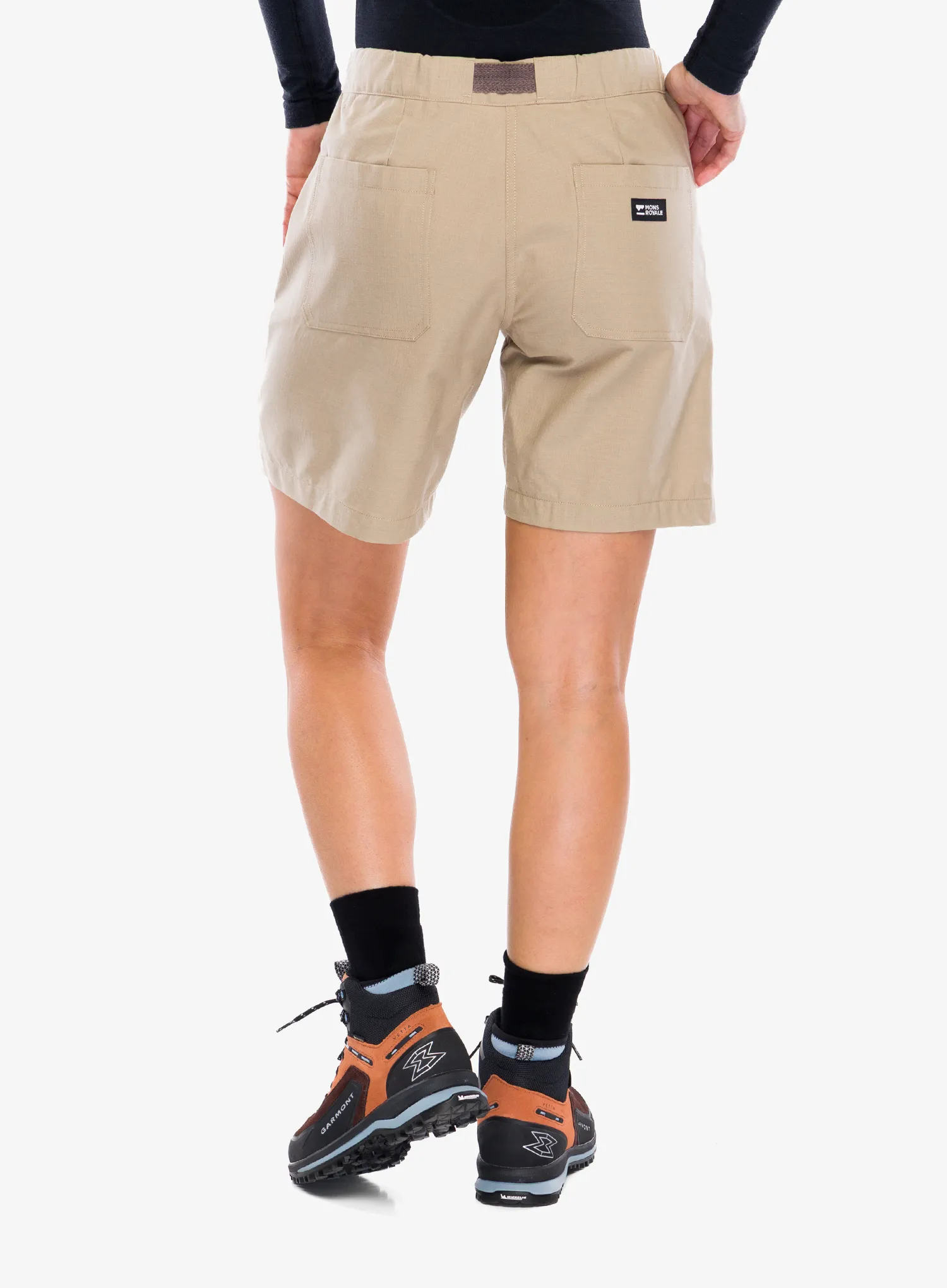 Turistické kraťasy dámské Mons Royale Escapade Shorts - birch/birch