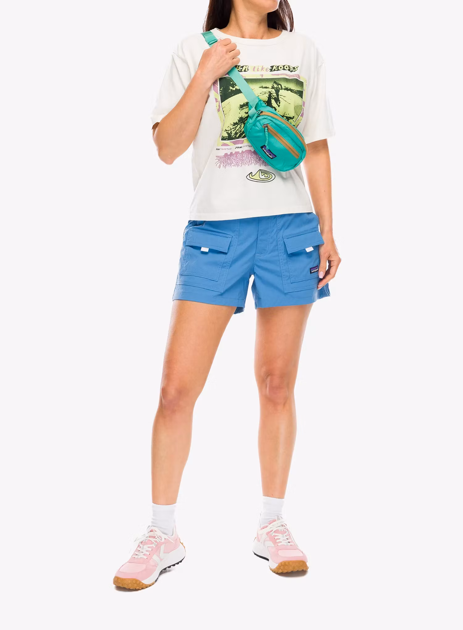 Turistické kraťasy dámské Patagonia Outdoor Everyday Shorts - shore blue