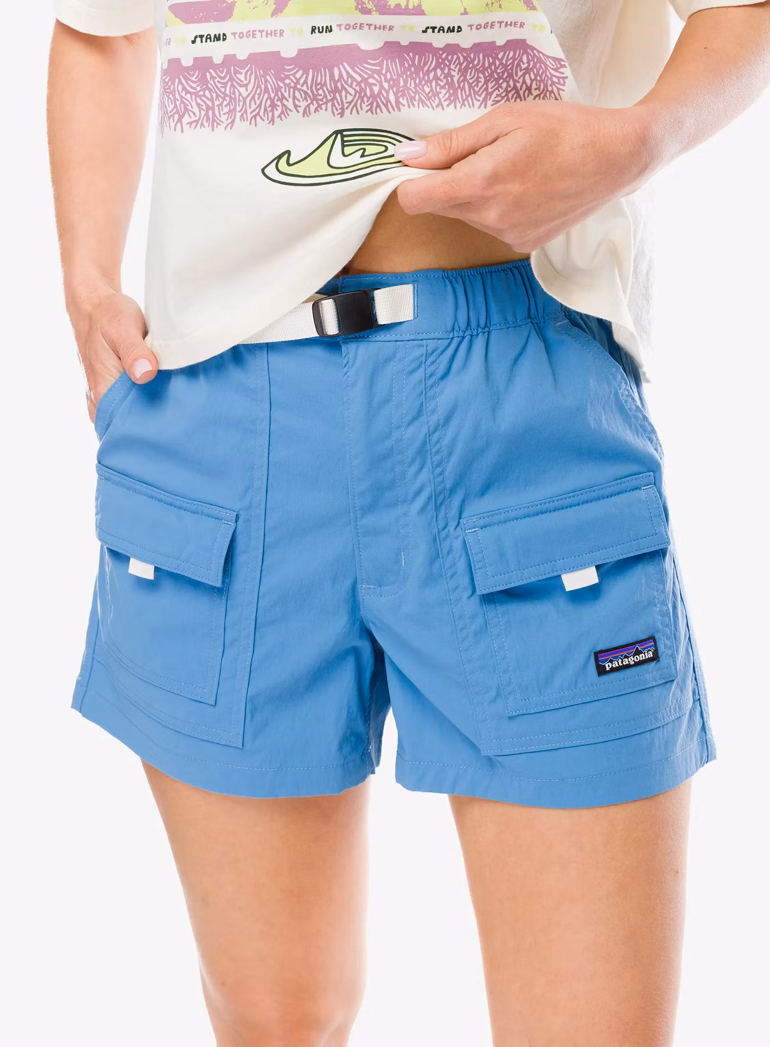 Turistické kraťasy dámské Patagonia Outdoor Everyday Shorts - shore blue