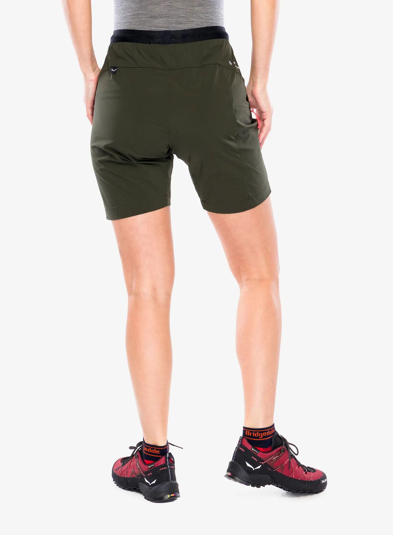 Turistické kraťasy dámské Salewa Puez 4 Shorts - dark olive
