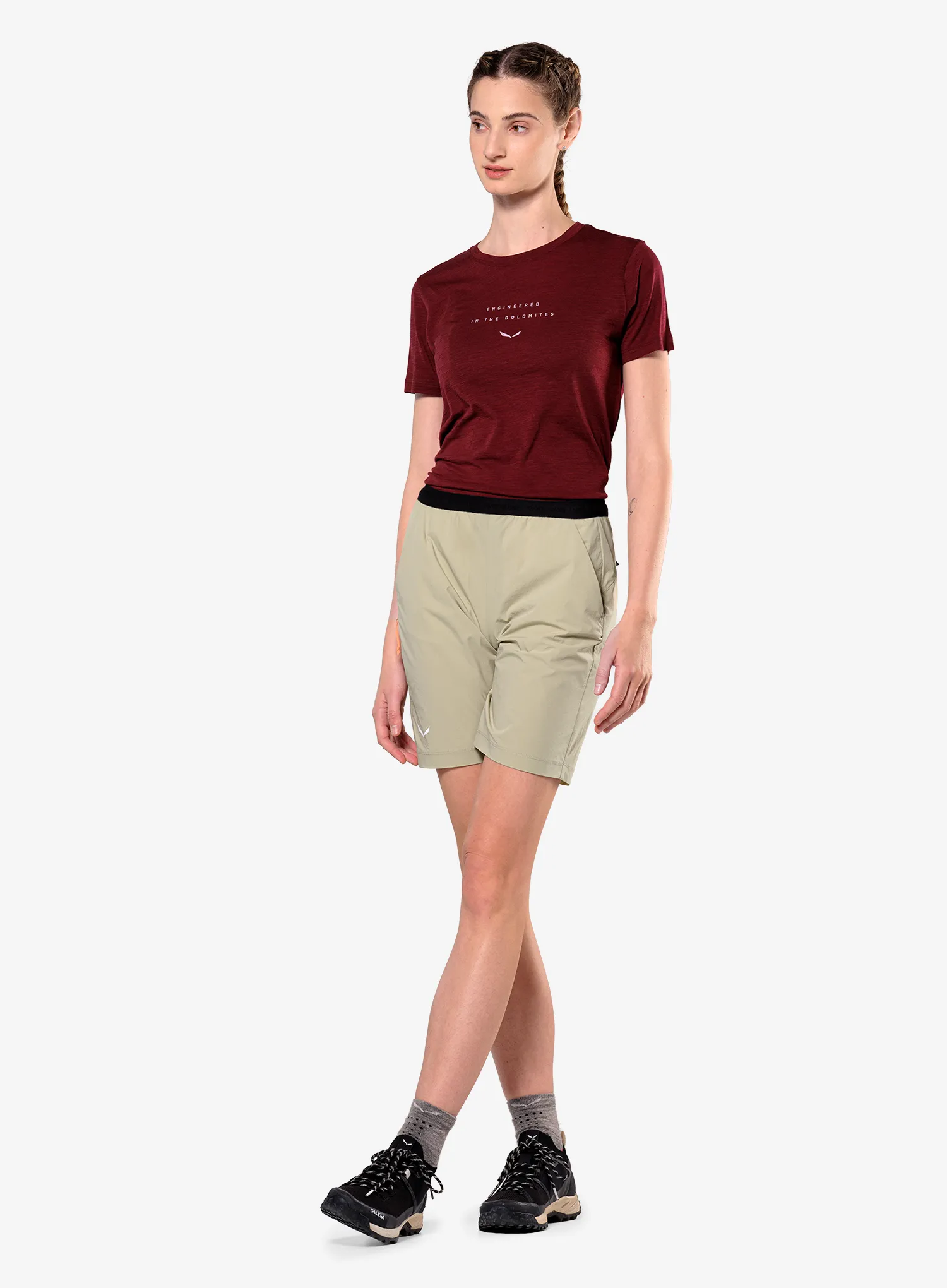 Turistické kraťasy dámské Salewa Puez 4 Shorts - quicksand